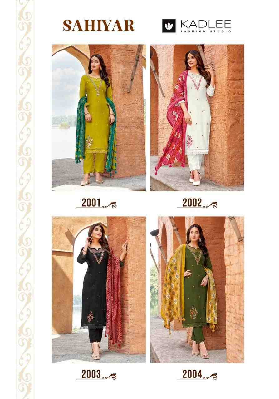 Sahiyar By Kadlee 2001 To 2004 Series Beautiful Festive Suits Colorful Stylish Fancy Casual Wear & Ethnic Wear Heavy Viscose Dresses At Wholesale Price