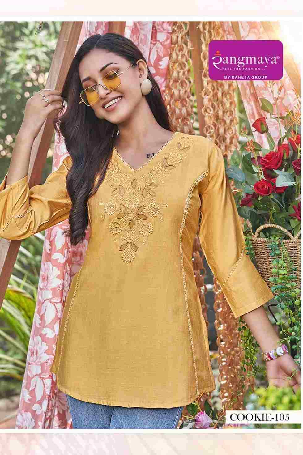 Cookie By Rangmaya 101 To 108 Series Designer Stylish Fancy Colorful Beautiful Party Wear & Ethnic Wear Collection Fancy Tops At Wholesale Price