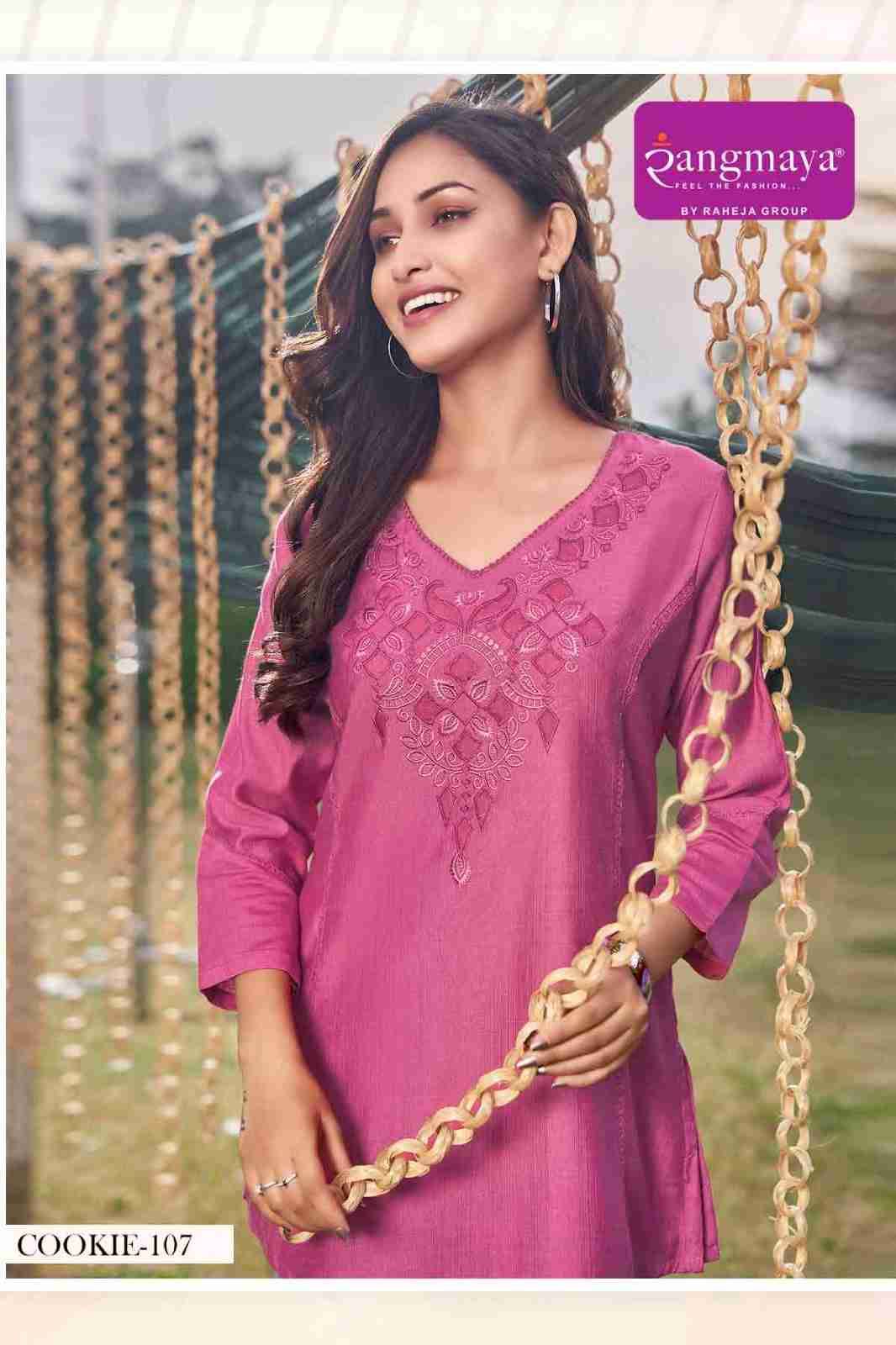 Cookie By Rangmaya 101 To 108 Series Designer Stylish Fancy Colorful Beautiful Party Wear & Ethnic Wear Collection Fancy Tops At Wholesale Price