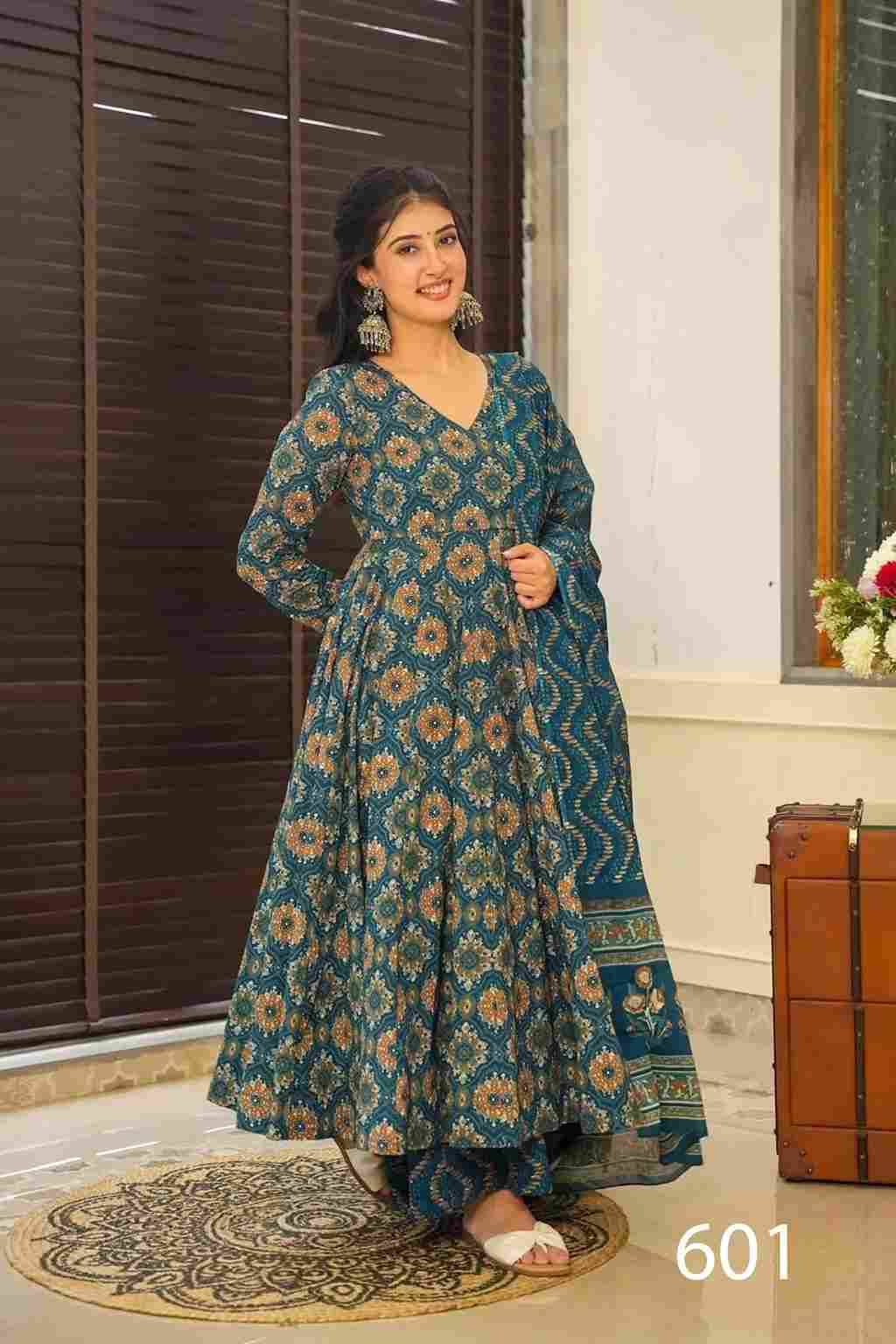 Clora Vol-6 By Fashid Wholesale 601 To 608 Series Beautiful Festive Suits Stylish Fancy Colorful Casual Wear & Ethnic Wear Pure Muslin Print Dresses At Wholesale Price
