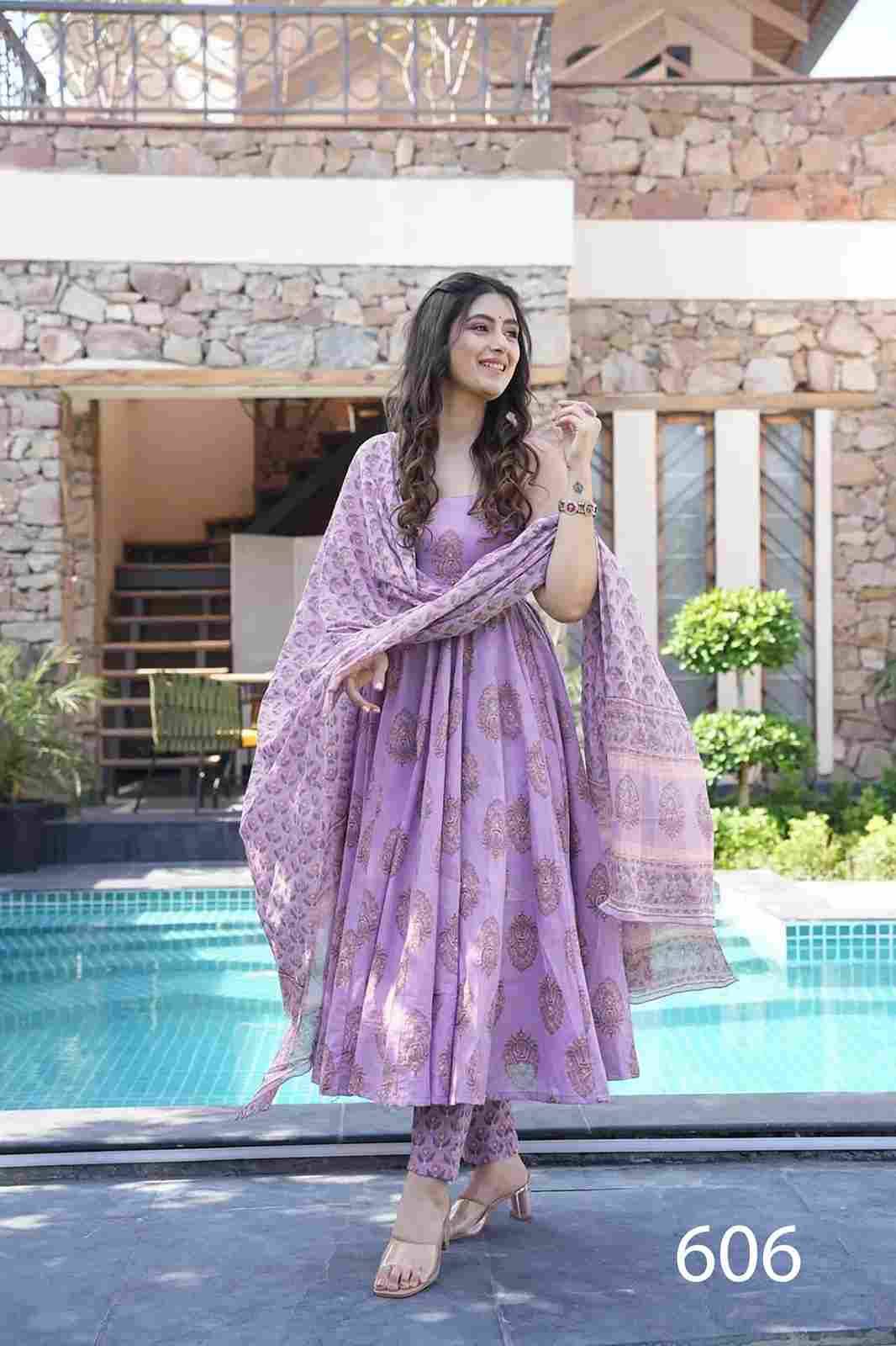 Clora Vol-6 By Fashid Wholesale 601 To 608 Series Beautiful Festive Suits Stylish Fancy Colorful Casual Wear & Ethnic Wear Pure Muslin Print Dresses At Wholesale Price