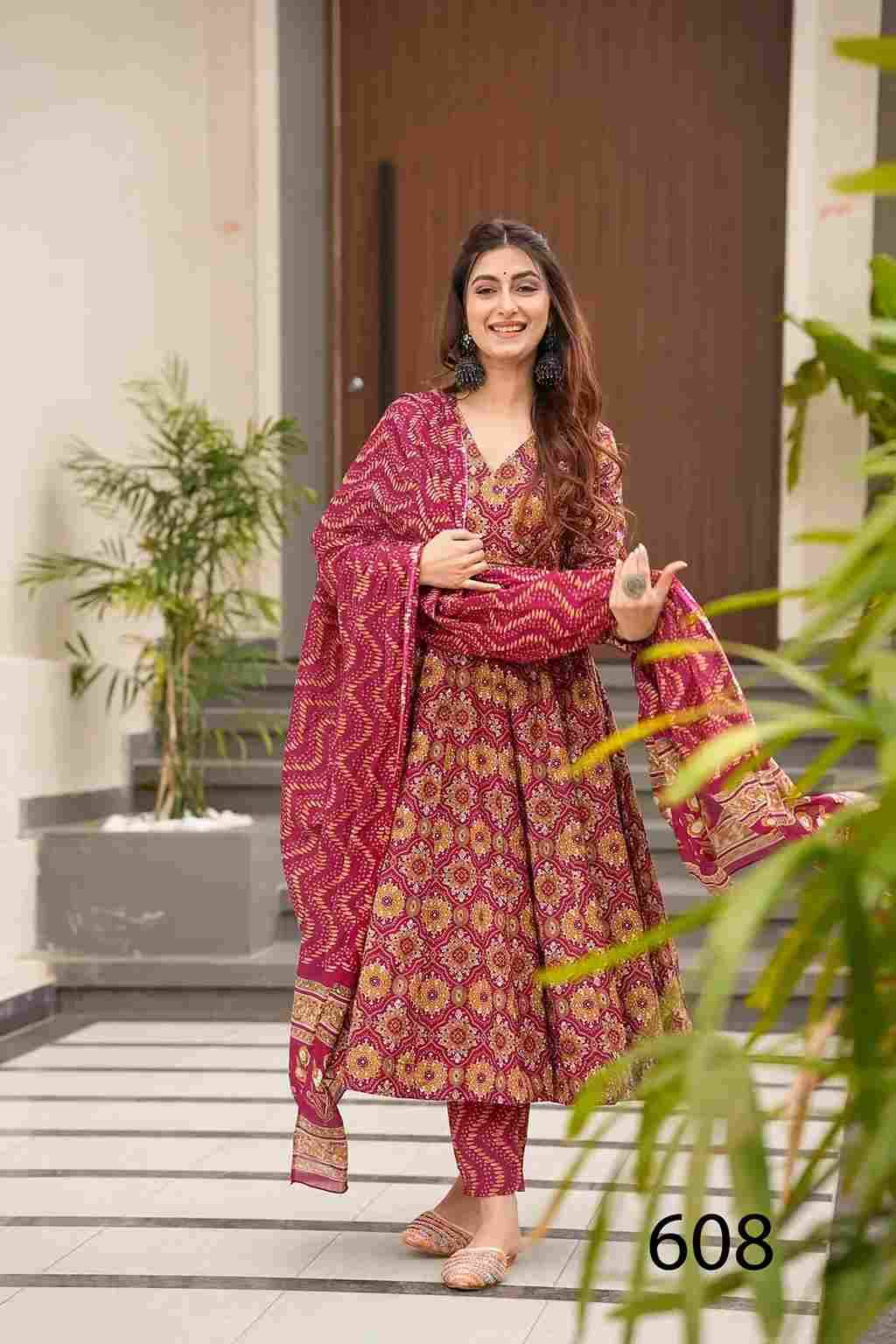 Clora Vol-6 By Fashid Wholesale 601 To 608 Series Beautiful Festive Suits Stylish Fancy Colorful Casual Wear & Ethnic Wear Pure Muslin Print Dresses At Wholesale Price