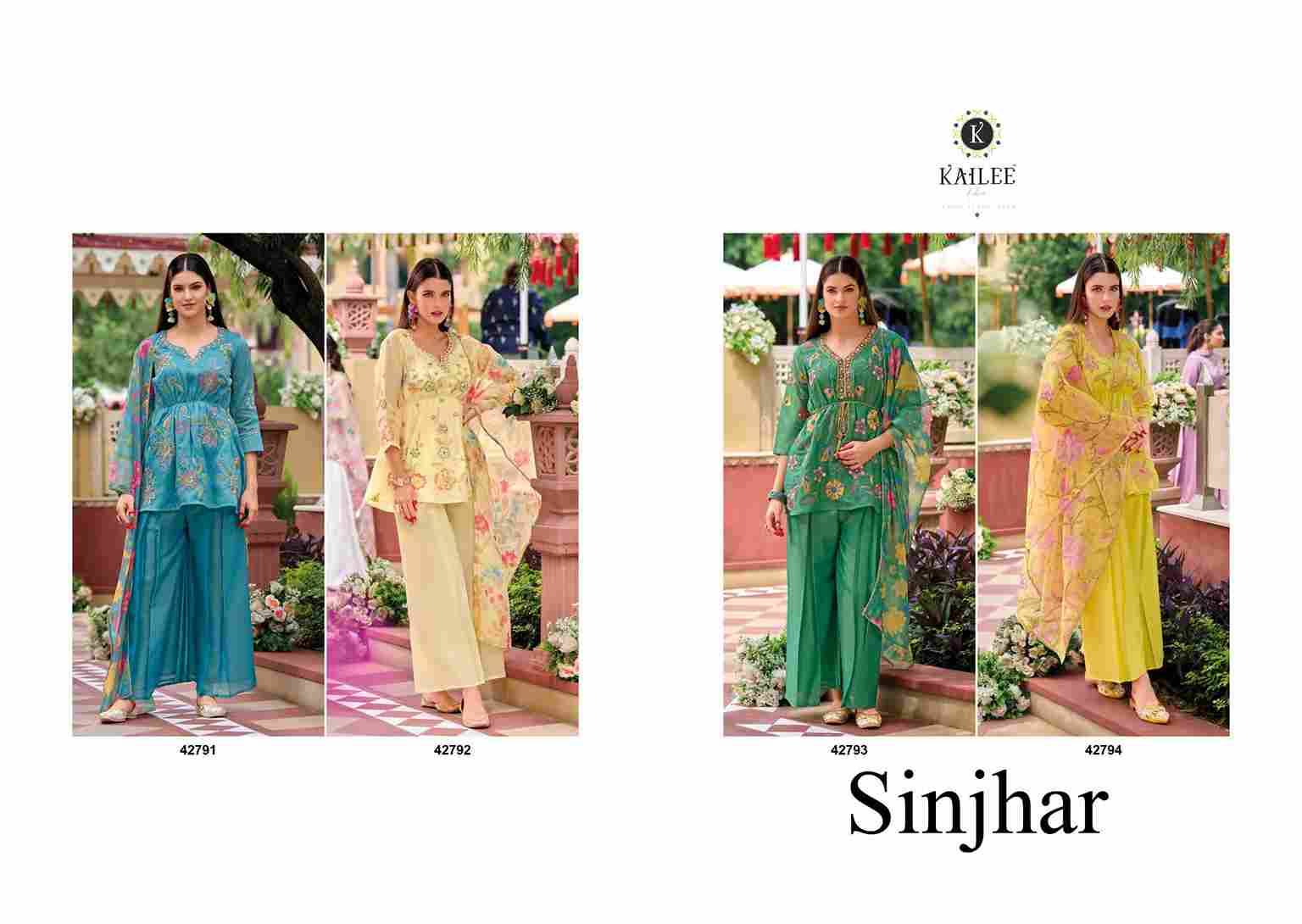 Sinjhar By Kailee 42791 To 42794 Series Beautiful Festive Suits Colorful Stylish Fancy Casual Wear & Ethnic Wear Pure Viscose Silk Dresses At Wholesale Price