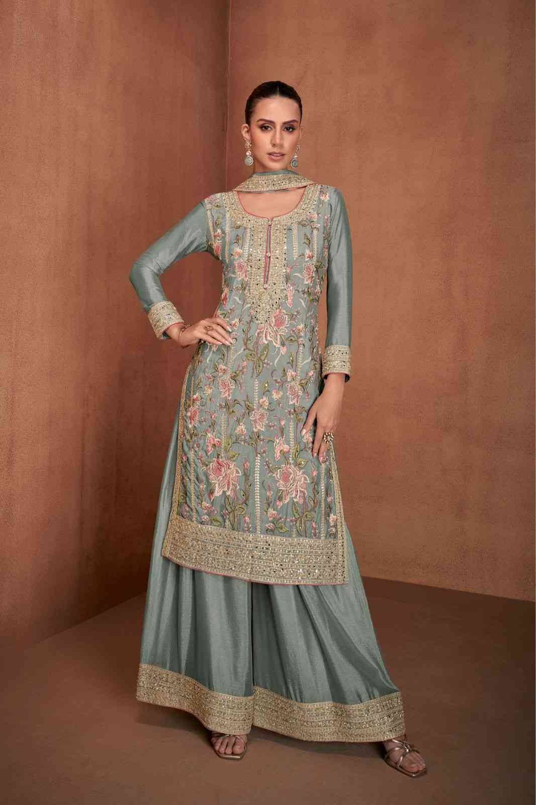Vanya Color By Gulkayra Designer 7478-D To 7478-G Series Beautiful Sharara Suits Colorful Stylish Fancy Casual Wear & Ethnic Wear Chinnon Dresses At Wholesale Price