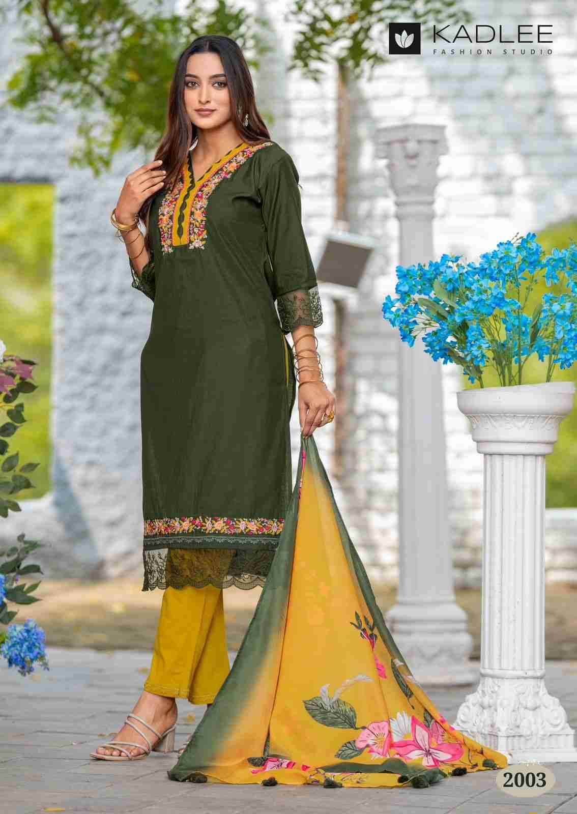 Rivanta By Kadlee 2001 To 2004 Series Beautiful Festive Suits Colorful Stylish Fancy Casual Wear & Ethnic Wear Heavy Viscose Dresses At Wholesale Price