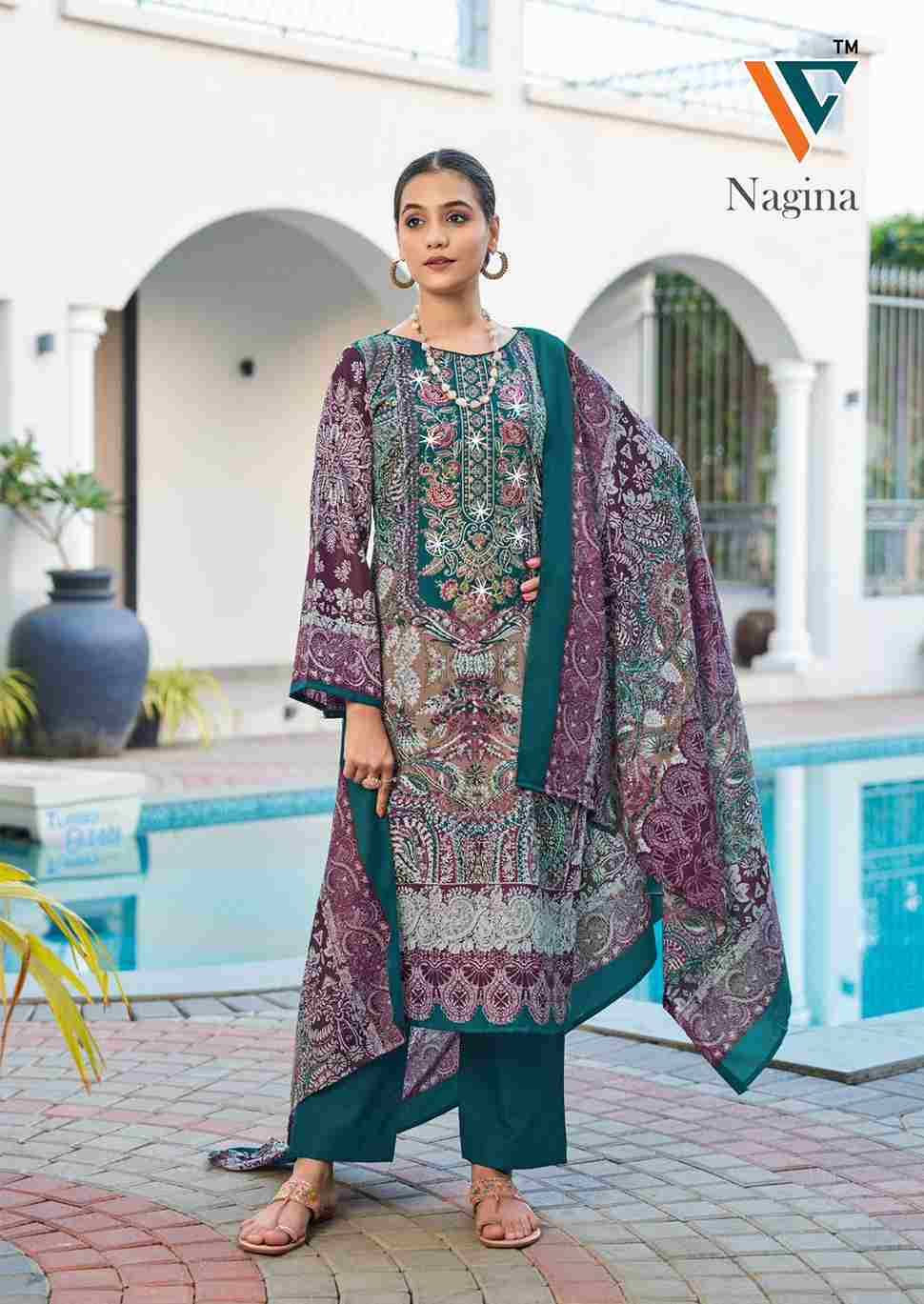 Nagina Vol-1 By Vandana Creation 1001 To 1008 Series Beautiful Festive Suits Stylish Fancy Colorful Casual Wear & Ethnic Wear Cotton Print Dresses At Wholesale Price