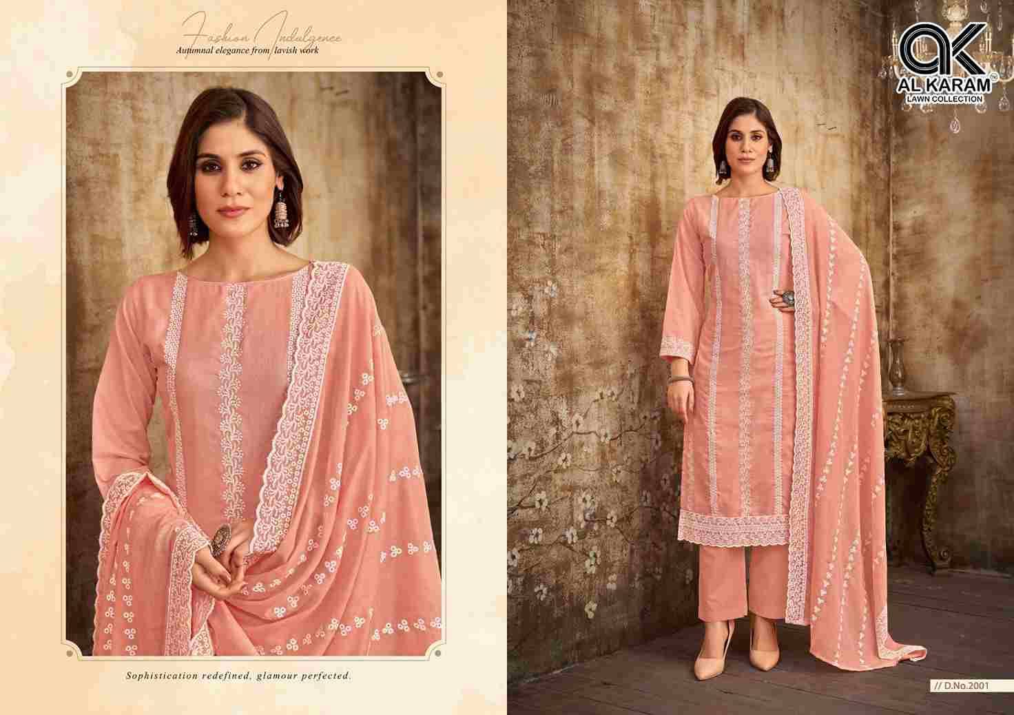 Lahori Work By Al Karam Lawn Collection 2001 To 2004 Series Beautiful Pakistani Suits Stylish Fancy Colorful Casual Wear & Ethnic Wear Pure Cotton Print Dresses At Wholesale Price