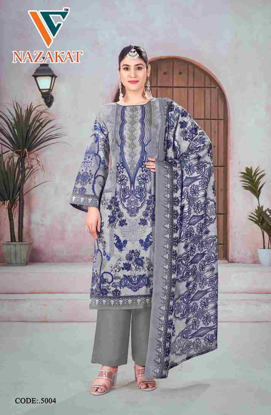 Nazakat Vol-5 By Vandana Creation 5001 To 5008 Series Beautiful Festive Suits Stylish Fancy Colorful Casual Wear & Ethnic Wear Soft Cotton Print Dresses At Wholesale Price