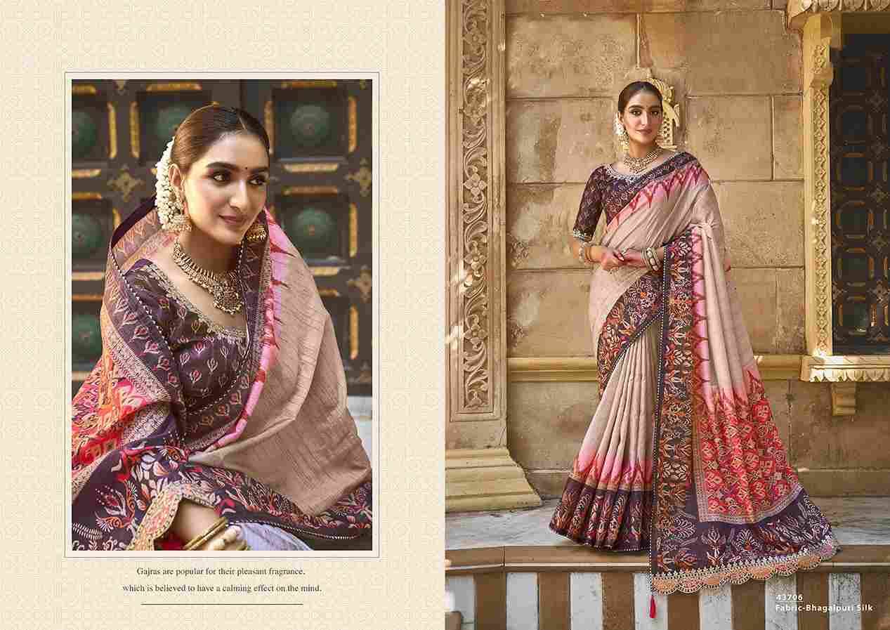 Gajari By Mahotsav Creation Indian Traditional Wear Collection Beautiful Stylish Fancy Colorful Party Wear & Occasional Wear Satin Silk Sarees At Wholesale Price