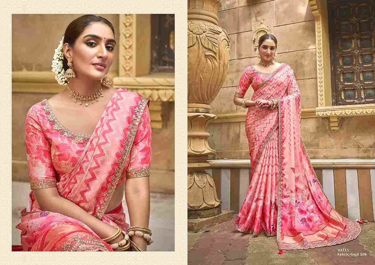 Gajari By Mahotsav Creation Indian Traditional Wear Collection Beautiful Stylish Fancy Colorful Party Wear & Occasional Wear Satin Silk Sarees At Wholesale Price