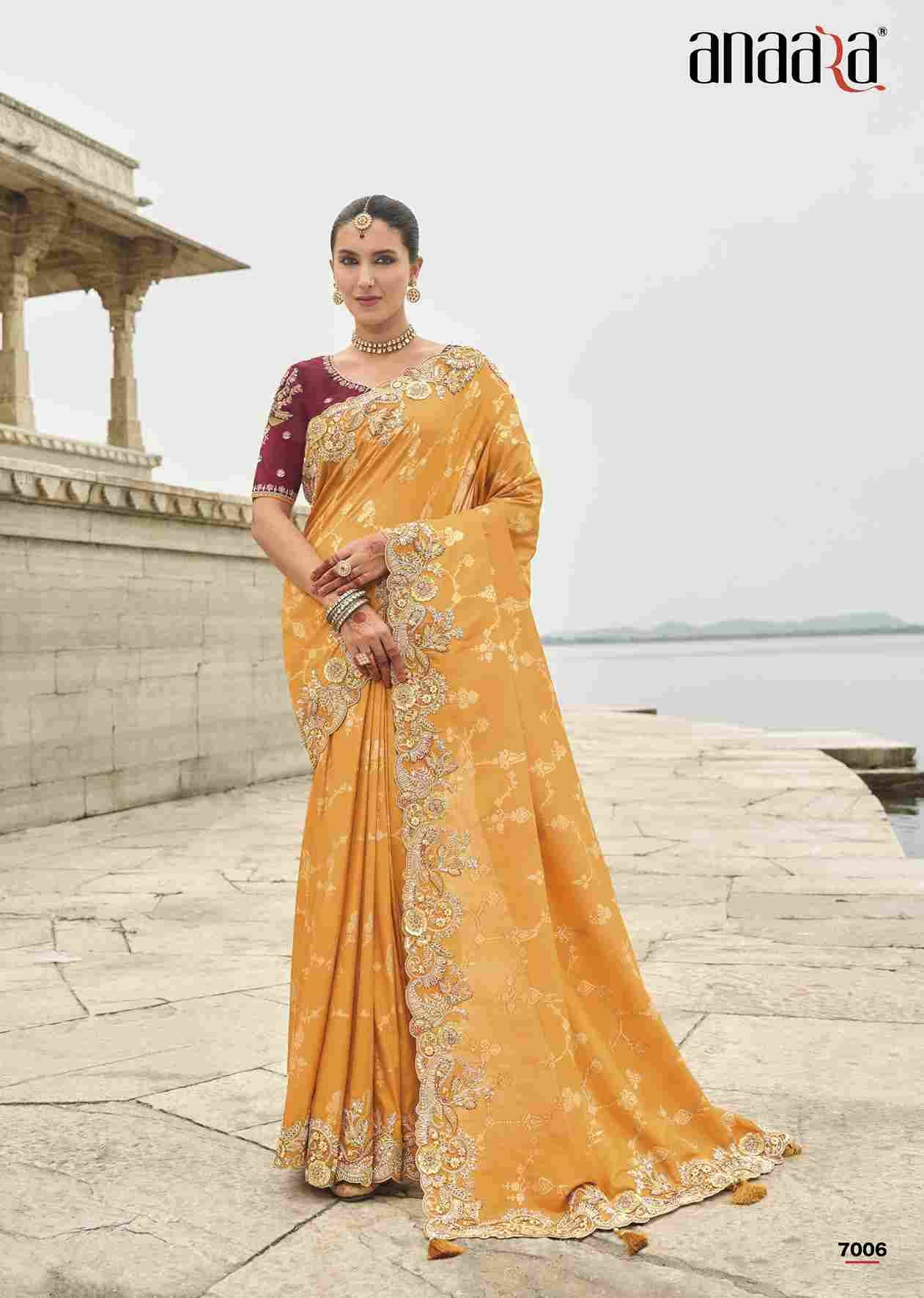 Anaara 7001 Series By Tathastu 7001 To 7011 Series Indian Traditional Wear Collection Beautiful Stylish Fancy Colorful Party Wear & Occasional Wear Silk Sarees At Wholesale Price