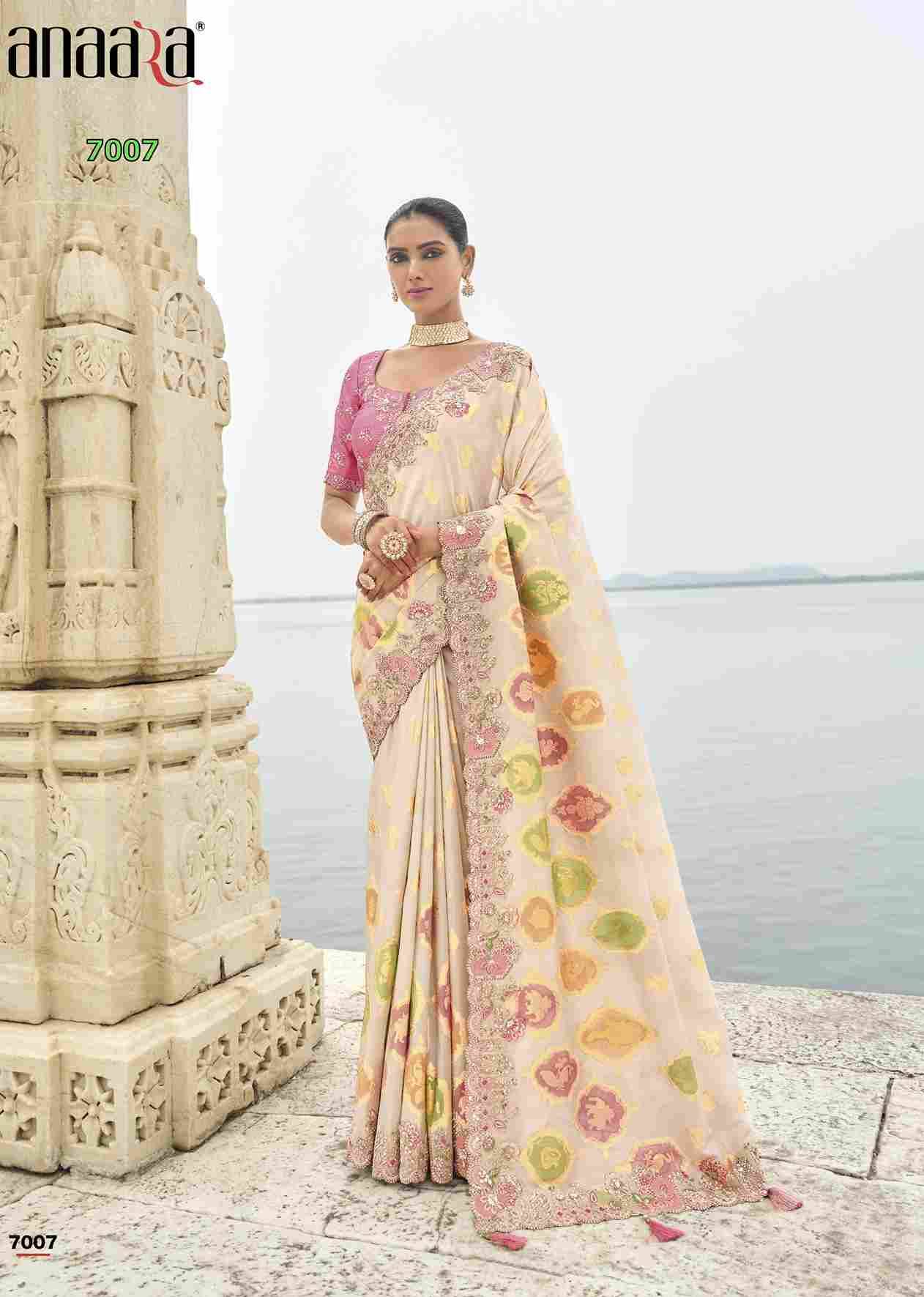 Anaara 7001 Series By Tathastu 7001 To 7011 Series Indian Traditional Wear Collection Beautiful Stylish Fancy Colorful Party Wear & Occasional Wear Silk Sarees At Wholesale Price