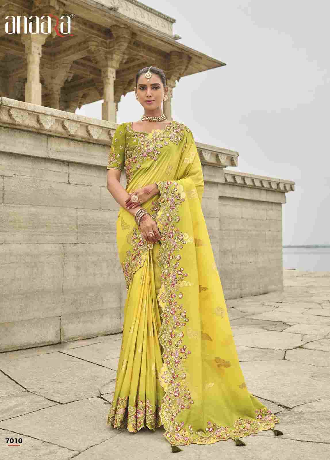 Anaara 7001 Series By Tathastu 7001 To 7011 Series Indian Traditional Wear Collection Beautiful Stylish Fancy Colorful Party Wear & Occasional Wear Silk Sarees At Wholesale Price