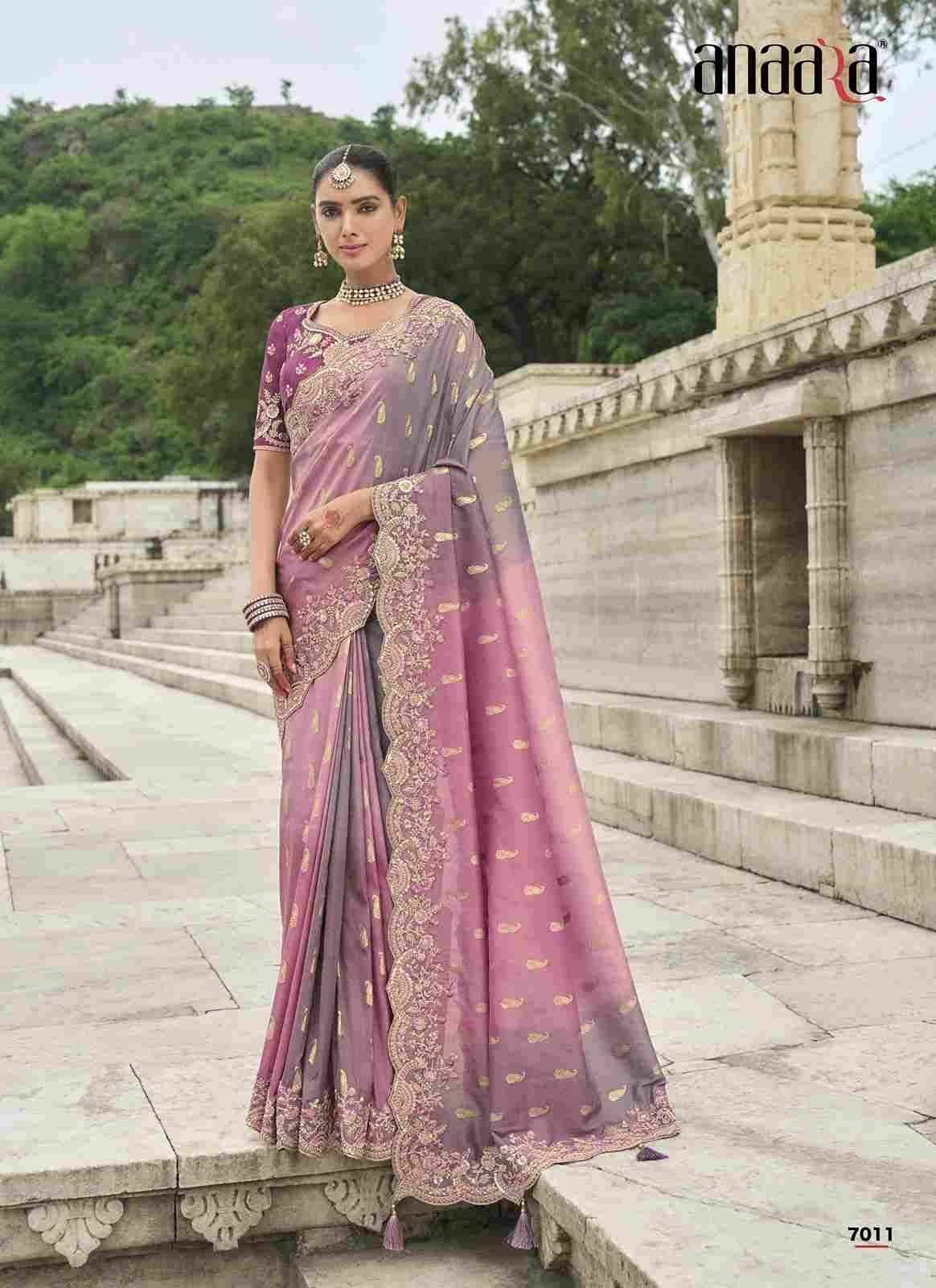 Anaara 7001 Series By Tathastu 7001 To 7011 Series Indian Traditional Wear Collection Beautiful Stylish Fancy Colorful Party Wear & Occasional Wear Silk Sarees At Wholesale Price