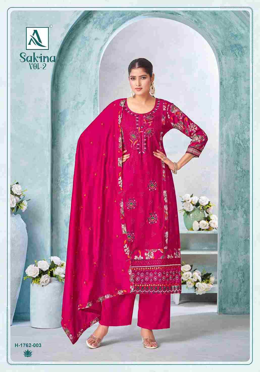 Sakina Vol-2 By Alok Suit 1762-001 To 1762-004 Series Beautiful Festive Suits Stylish Fancy Colorful Casual Wear & Ethnic Wear Pure Viscose Rayon Print Dresses At Wholesale Price