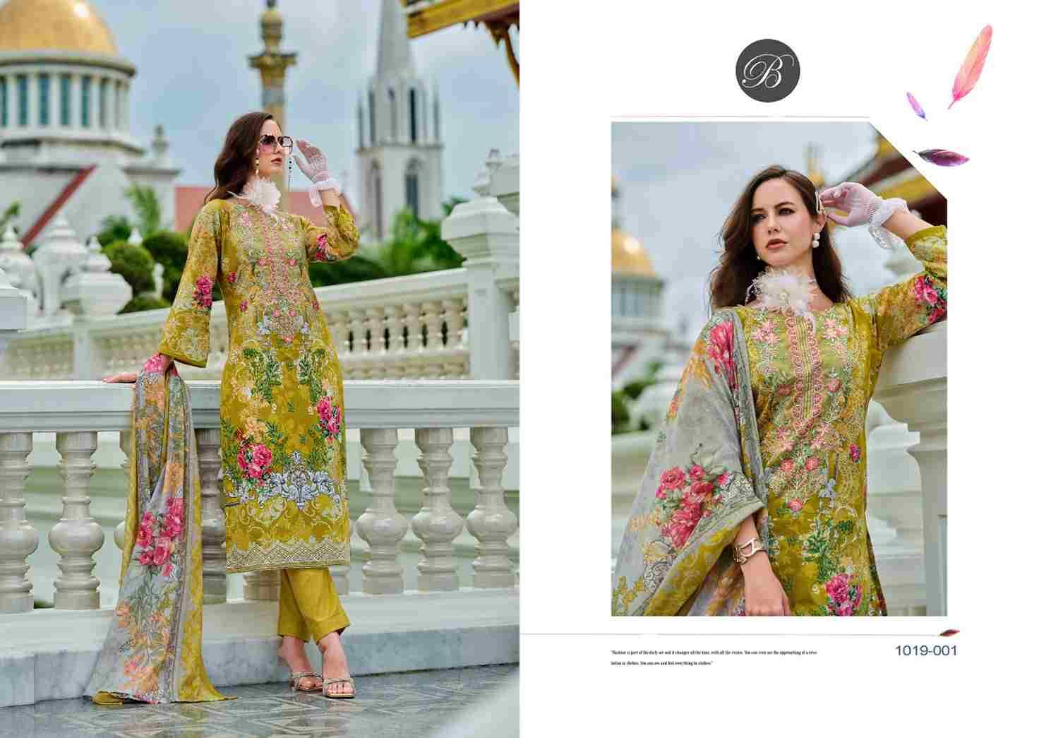 Naira Vol-88 By Belliza 1019-001 To 1019-008 Series Beautiful Festive Suits Stylish Fancy Colorful Casual Wear & Ethnic Wear Pure Cotton Print Dresses At Wholesale Price