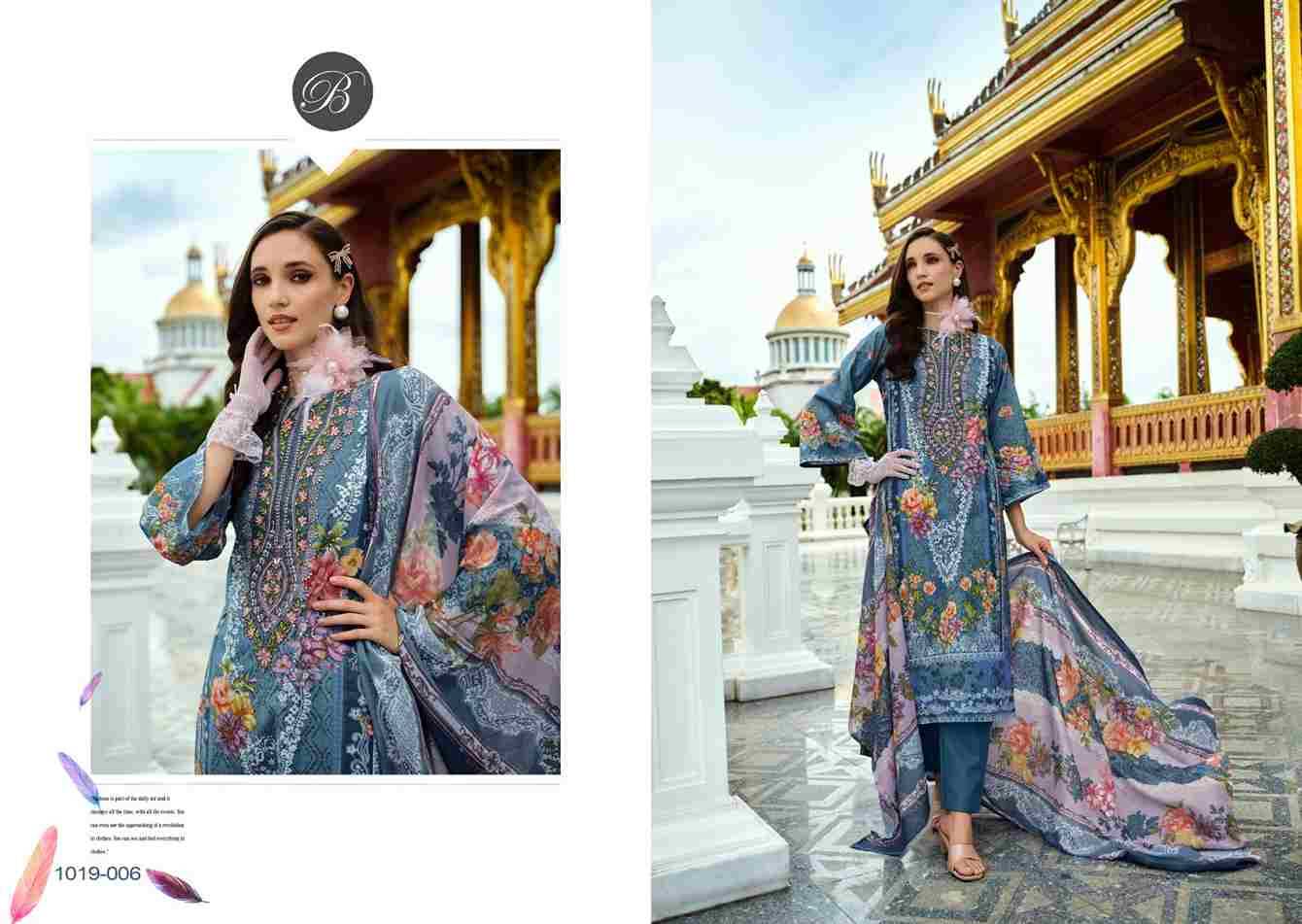 Naira Vol-88 By Belliza 1019-001 To 1019-008 Series Beautiful Festive Suits Stylish Fancy Colorful Casual Wear & Ethnic Wear Pure Cotton Print Dresses At Wholesale Price