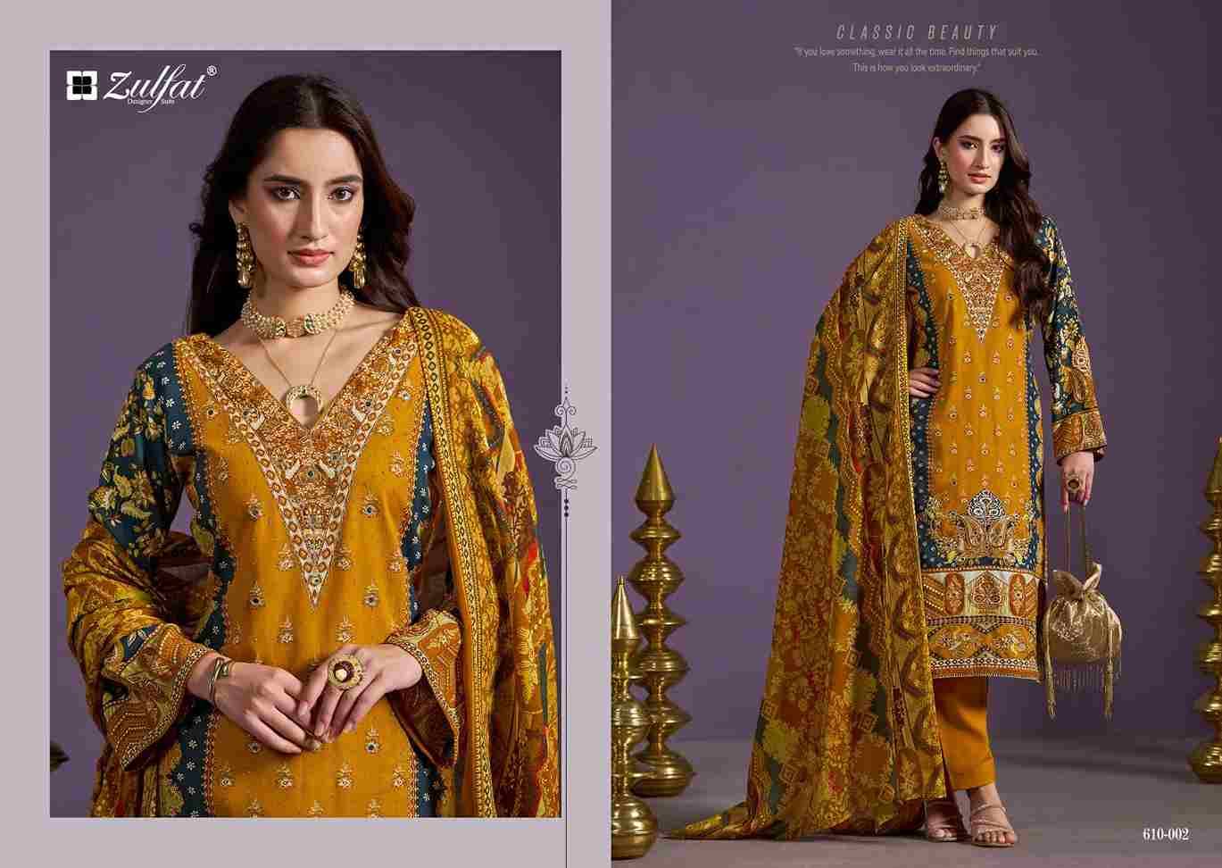 Aayat Vol-10 By Zulfat 610-001 To 610-006 Series Beautiful Festive Suits Stylish Fancy Colorful Casual Wear & Ethnic Wear Pure Viscose Rayon Print Dresses At Wholesale Price