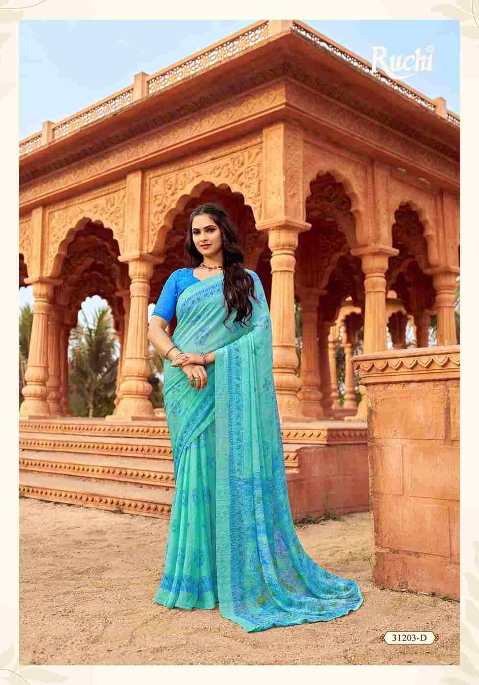 Star Chiffon Vol-151 Nx By Ruchi Sarees Indian Traditional Wear Collection Beautiful Stylish Fancy Colorful Party Wear & Occasional Wear Chiffon Sarees At Wholesale Price