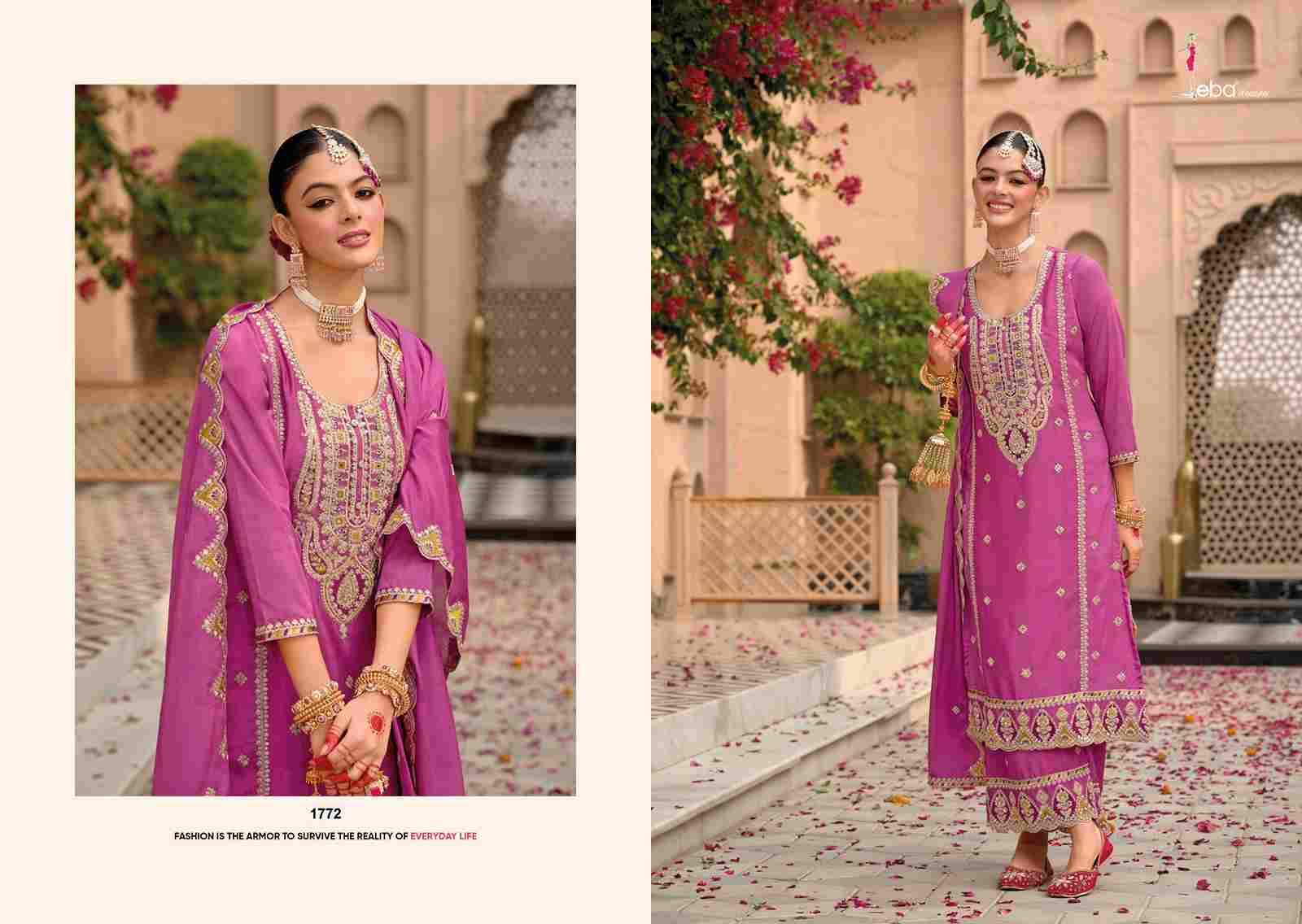 Sahaj By Eba Lifestyle 1772 To 1774 Series Beautiful Festive Suits Colorful Stylish Fancy Casual Wear & Ethnic Wear Chinnon Embroidery Dresses At Wholesale Price