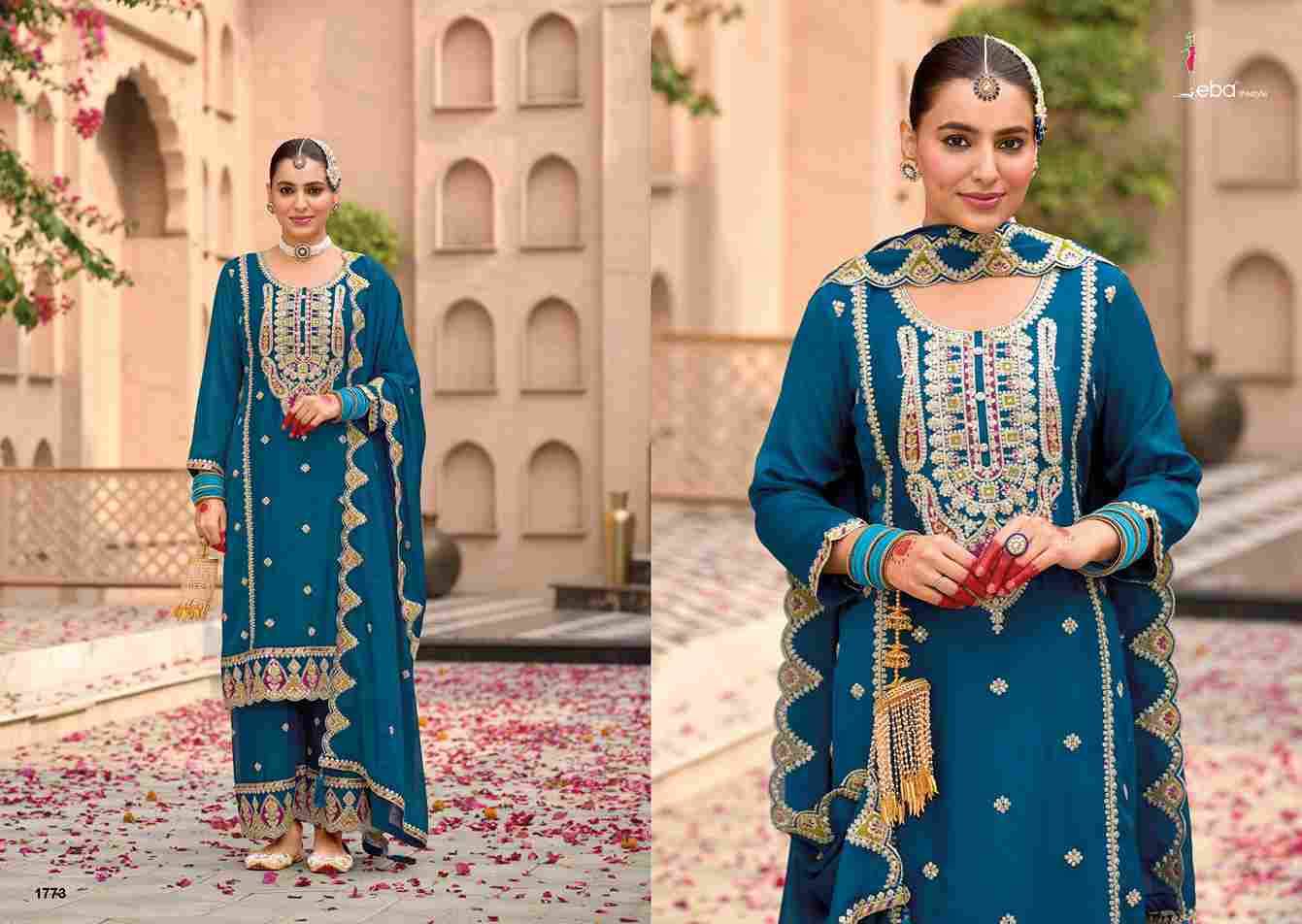 Sahaj By Eba Lifestyle 1772 To 1774 Series Beautiful Festive Suits Colorful Stylish Fancy Casual Wear & Ethnic Wear Chinnon Embroidery Dresses At Wholesale Price