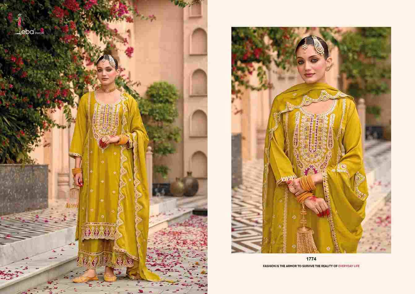 Sahaj By Eba Lifestyle 1772 To 1774 Series Beautiful Festive Suits Colorful Stylish Fancy Casual Wear & Ethnic Wear Chinnon Embroidery Dresses At Wholesale Price