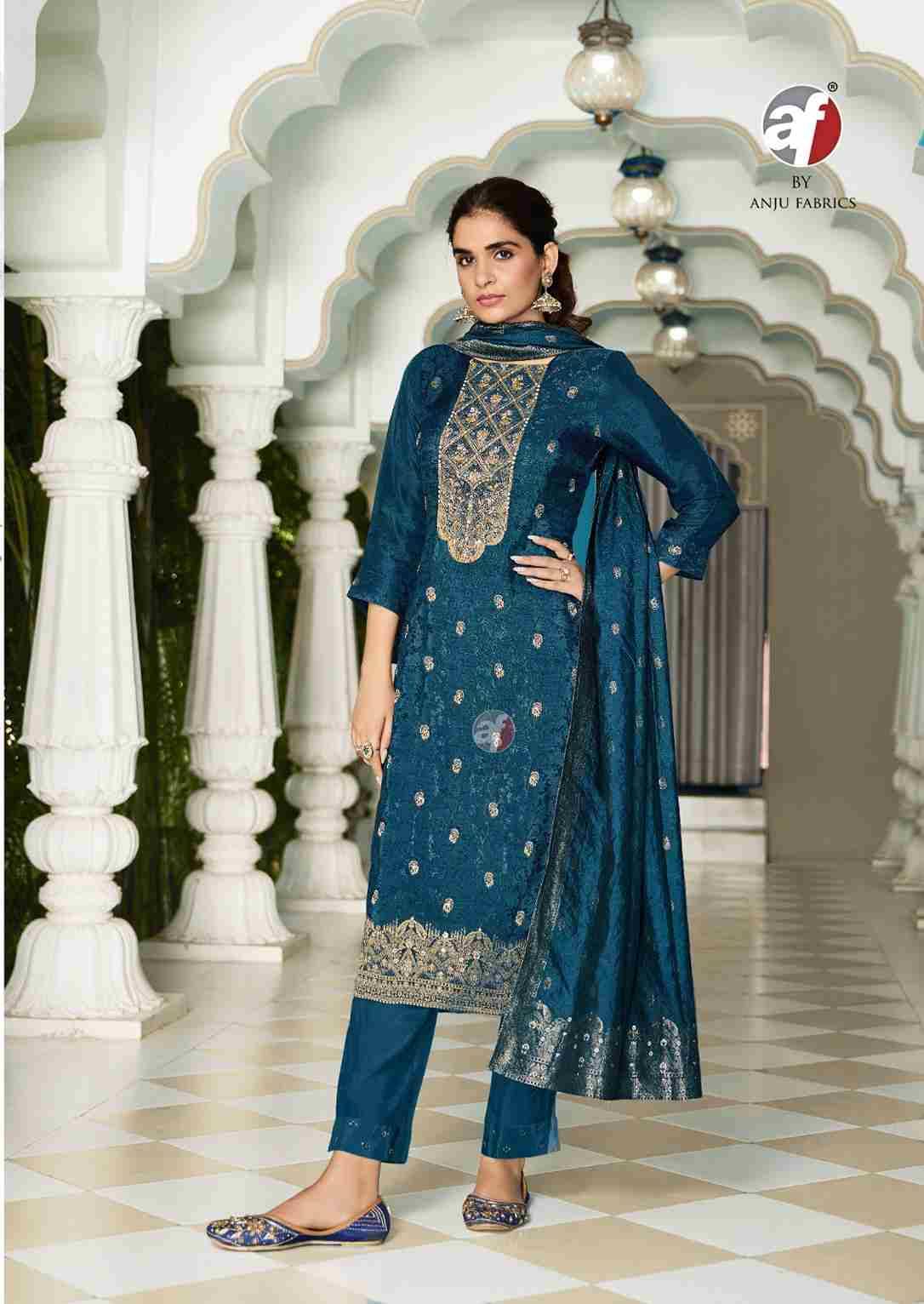 Silk Affair Vol-5 By Anju Fabrics 4071 To 4074 Series Beautiful Festive Suits Colorful Stylish Fancy Casual Wear & Ethnic Wear Dola Silk Jacquard Dresses At Wholesale Price