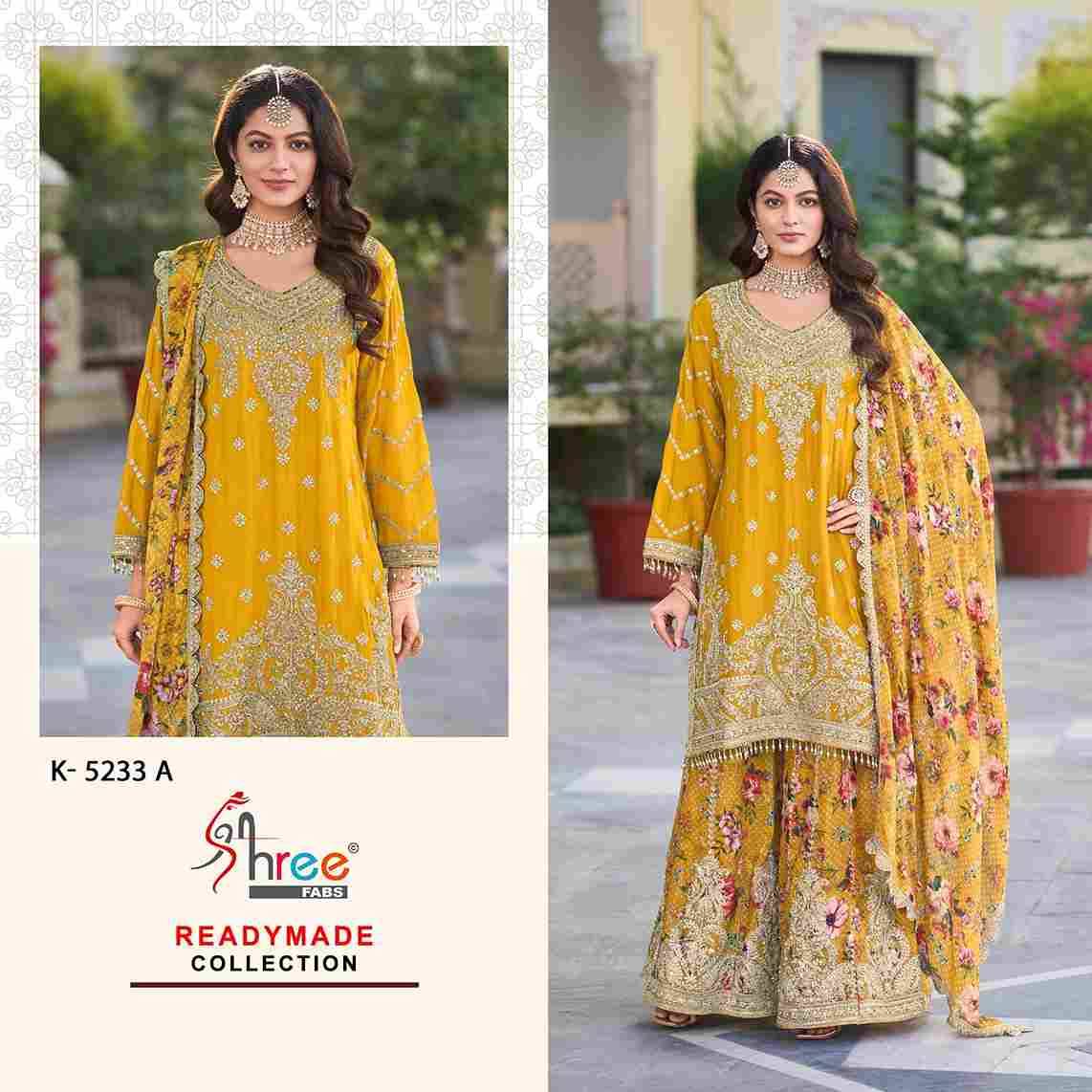 Shree Fabs Hit Design K-5233 Colours By Shree Fabs K-5233-A To K-5233-D Series Beautiful Pakistani Suits Colorful Stylish Fancy Casual Wear & Ethnic Wear Chinnon Embroidered Dresses At Wholesale Price