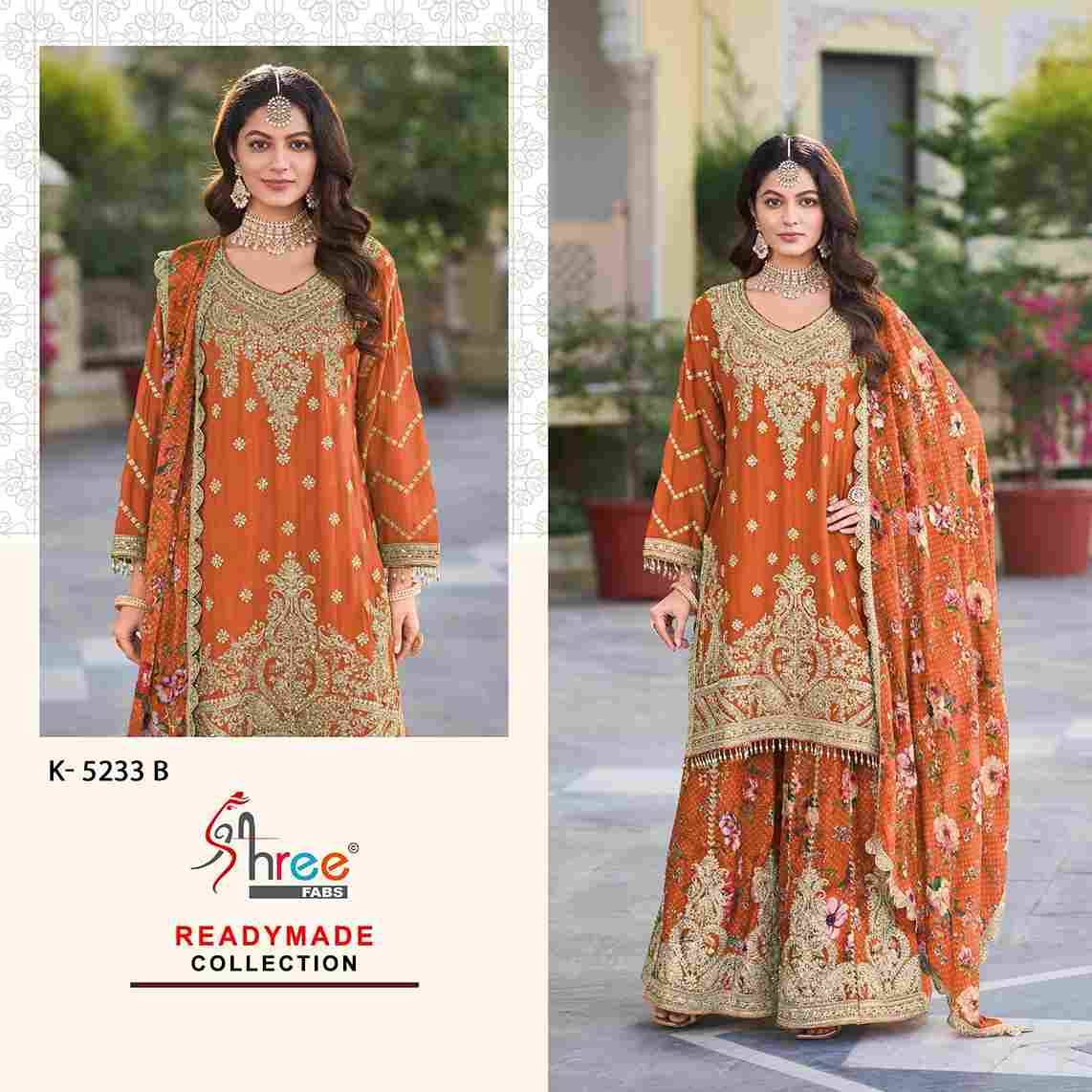 Shree Fabs Hit Design K-5233 Colours By Shree Fabs K-5233-A To K-5233-D Series Beautiful Pakistani Suits Colorful Stylish Fancy Casual Wear & Ethnic Wear Chinnon Embroidered Dresses At Wholesale Price