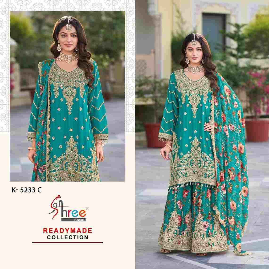 Shree Fabs Hit Design K-5233 Colours By Shree Fabs K-5233-A To K-5233-D Series Beautiful Pakistani Suits Colorful Stylish Fancy Casual Wear & Ethnic Wear Chinnon Embroidered Dresses At Wholesale Price