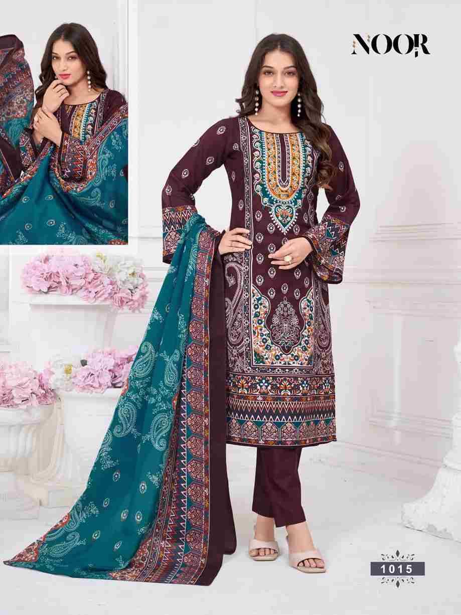 Noor By Falak International 1008 To 1015 Series Beautiful Stylish Festive Suits Fancy Colorful Casual Wear & Ethnic Wear & Ready To Wear Heavy Cotton Print Dresses At Wholesale Price