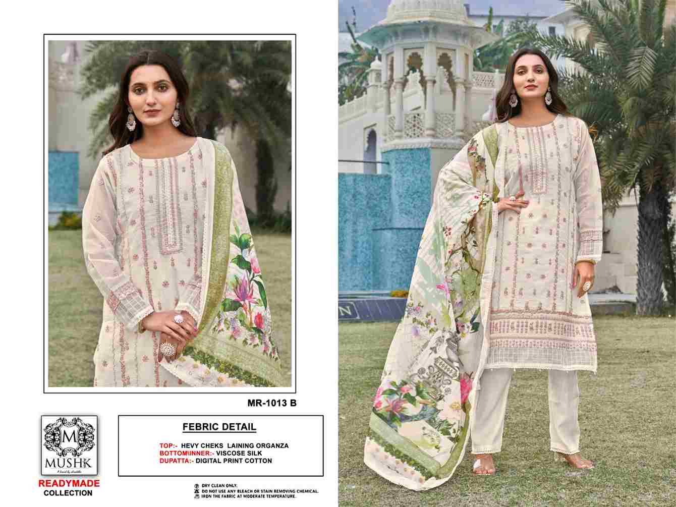 Mushq Hit Design R-1013 Colours By Mushq R-1013-A To R-1013-D Series Beautiful Winter Collection Pakistani Suits Stylish Fancy Colorful Casual Wear & Ethnic Wear Pure Organza Embroidery Dresses At Wholesale Price