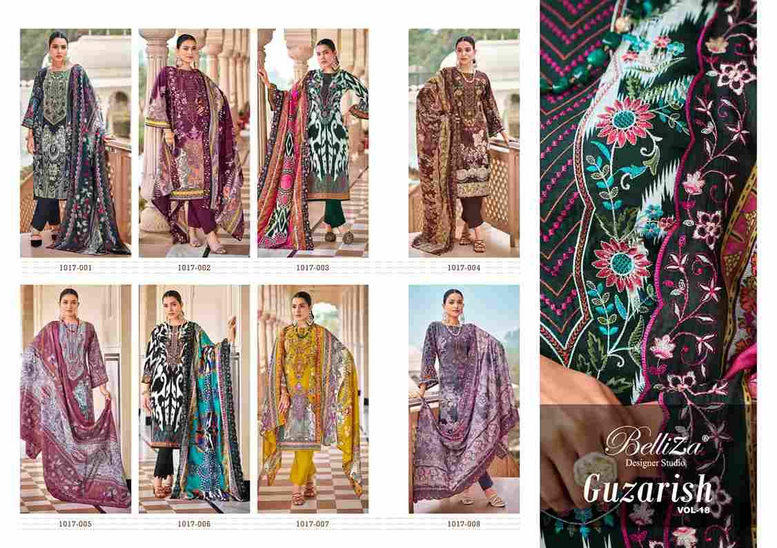 Guzarish Vol-18 By Belliza 1017-001 To 1017-008 Series Beautiful Stylish Festive Suits Fancy Colorful Casual Wear & Ethnic Wear & Ready To Wear Pure Cotton Digital Print Dresses At Wholesale Price