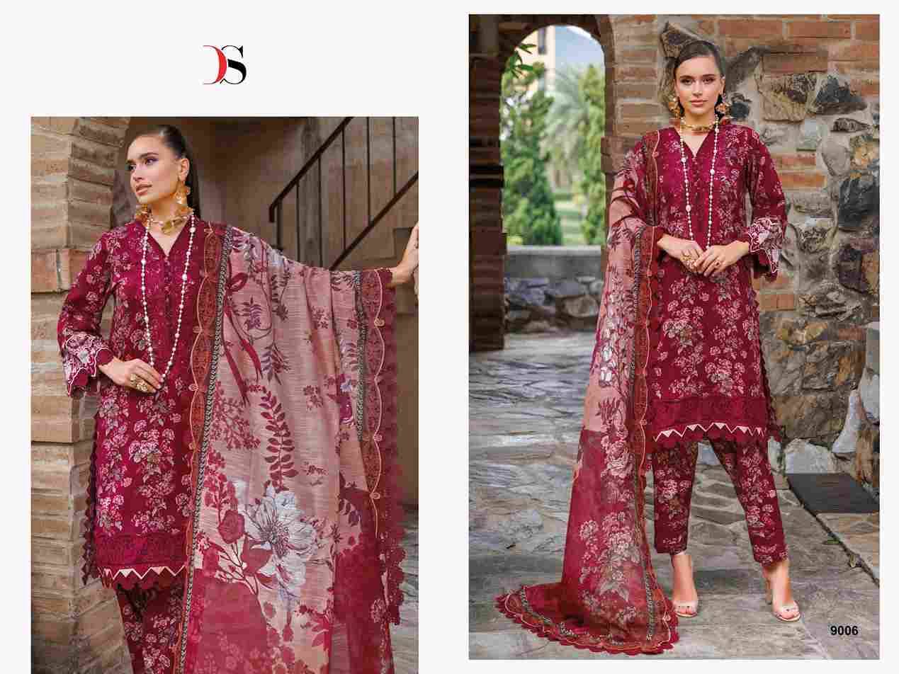 Jade Flora-25 By Deepsy Suits 9001 To 9006 Series Designer Pakistani Suits Beautiful Stylish Fancy Colorful Party Wear & Occasional Wear Pure Viscose Rayon Embroidered Dresses At Wholesale Price