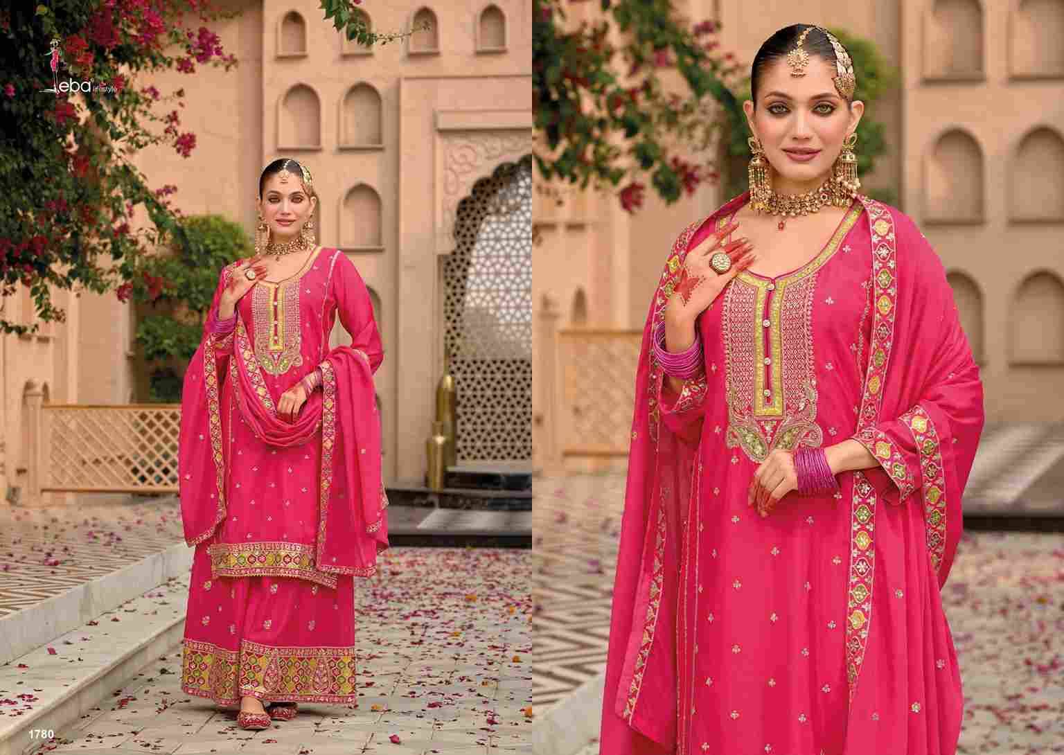 Nimrat By Eba Lifestyle 1778 To 1780 Series Beautiful Stylish Suits Fancy Colorful Casual Wear & Ethnic Wear & Ready To Wear Chinnon Dresses At Wholesale Price