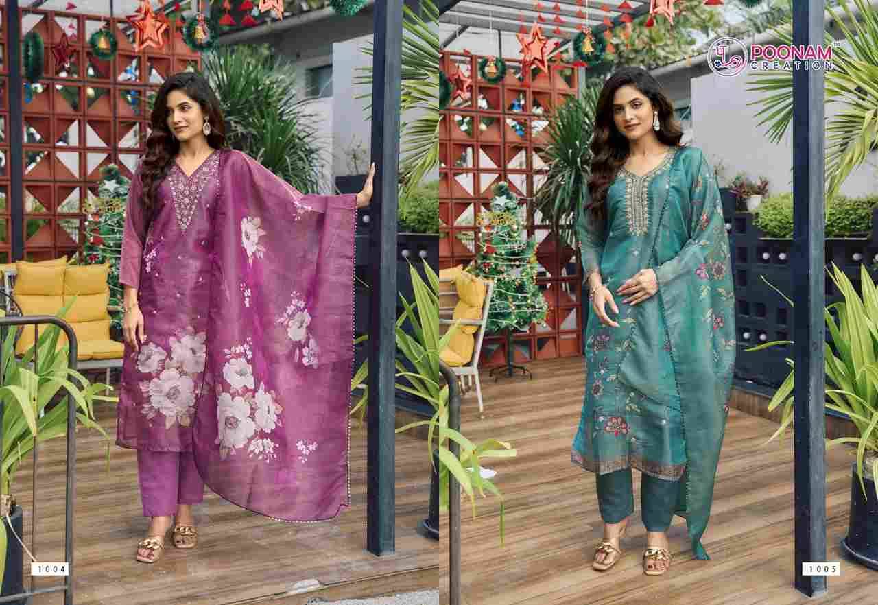 Pashmina By Poonam Creation 1001 To 1008 Series Beautiful Festive Suits Colorful Stylish Fancy Casual Wear & Ethnic Wear Viscose Silk Dresses At Wholesale Price