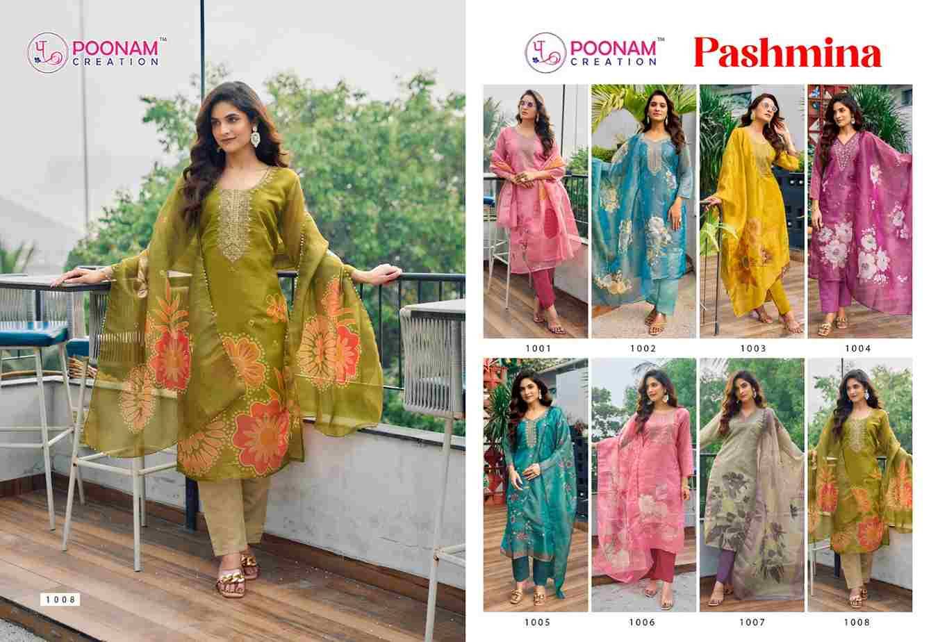 Pashmina By Poonam Creation 1001 To 1008 Series Beautiful Festive Suits Colorful Stylish Fancy Casual Wear & Ethnic Wear Viscose Silk Dresses At Wholesale Price