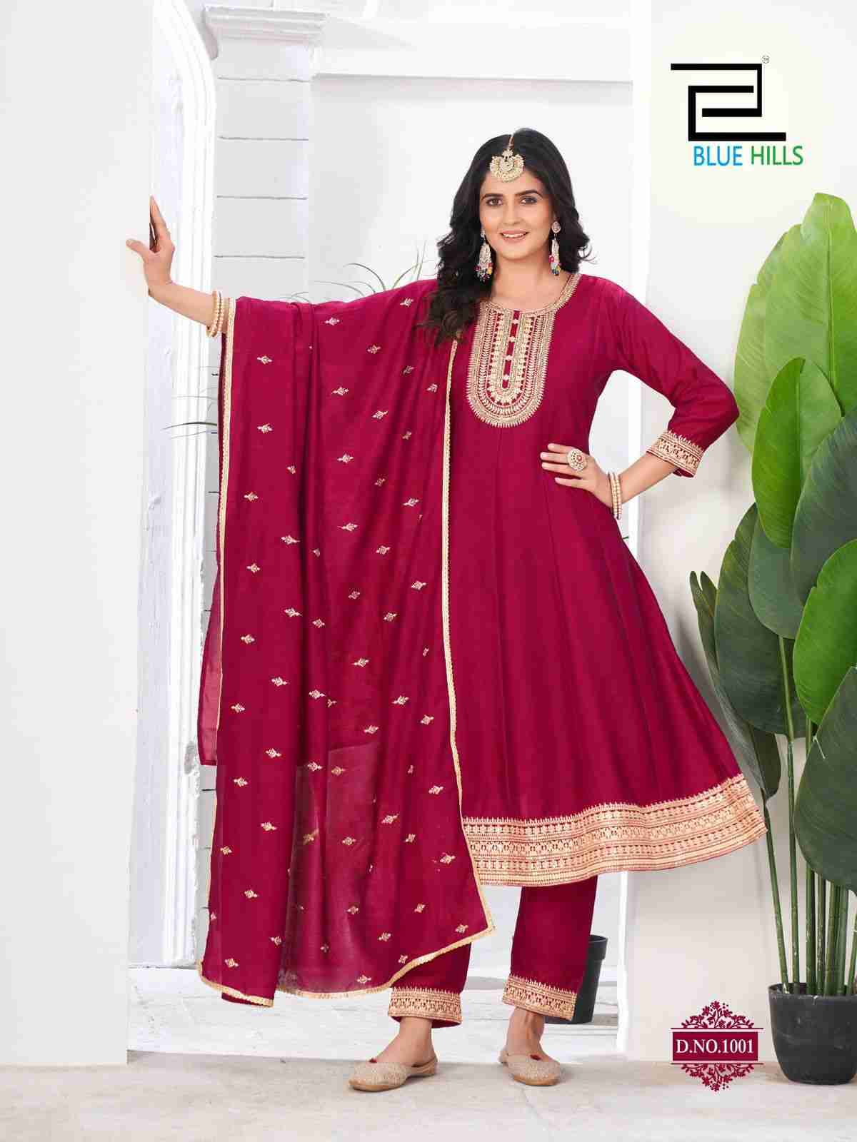 Taj Mahal By Blue Hills 1001 To 1006 Series Beautiful Stylish Festive Suits Fancy Colorful Casual Wear & Ethnic Wear & Ready To Wear Vichitra Dresses At Wholesale Price