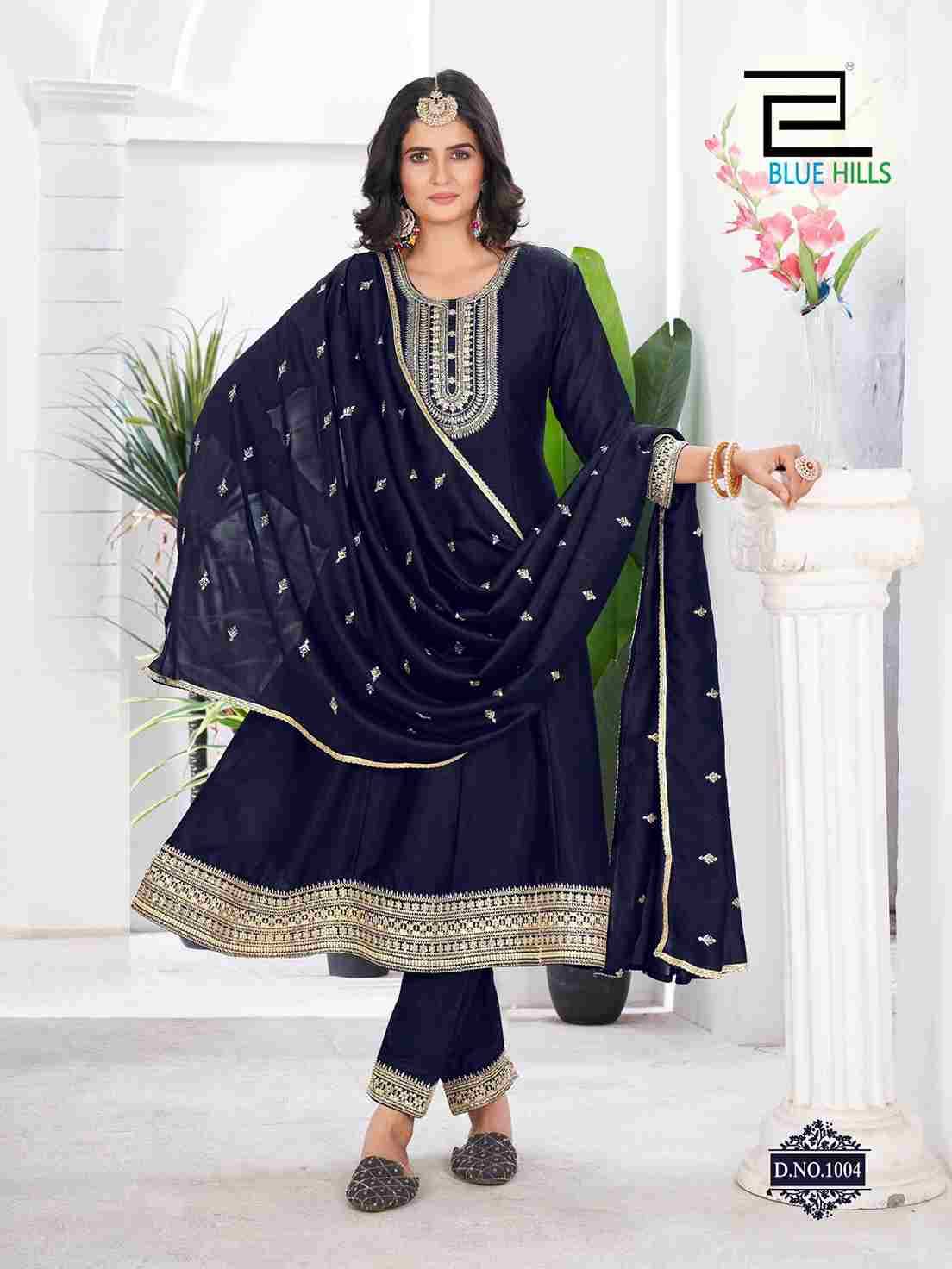 Taj Mahal By Blue Hills 1001 To 1006 Series Beautiful Stylish Festive Suits Fancy Colorful Casual Wear & Ethnic Wear & Ready To Wear Vichitra Dresses At Wholesale Price