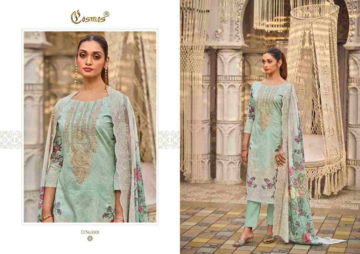 Needle Wonder Vol-1 By Cosmos 1001 To 1008 Series Beautiful Pakistani Suits Colorful Stylish Fancy Casual Wear & Ethnic Wear Lawn Cotton Embroidered Dresses At Wholesale Price