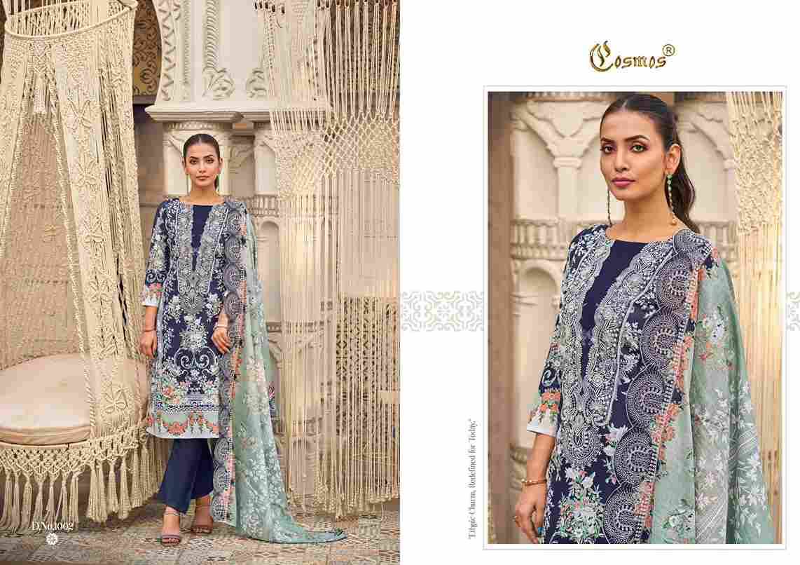 Needle Wonder Vol-1 By Cosmos 1001 To 1008 Series Beautiful Pakistani Suits Colorful Stylish Fancy Casual Wear & Ethnic Wear Lawn Cotton Embroidered Dresses At Wholesale Price