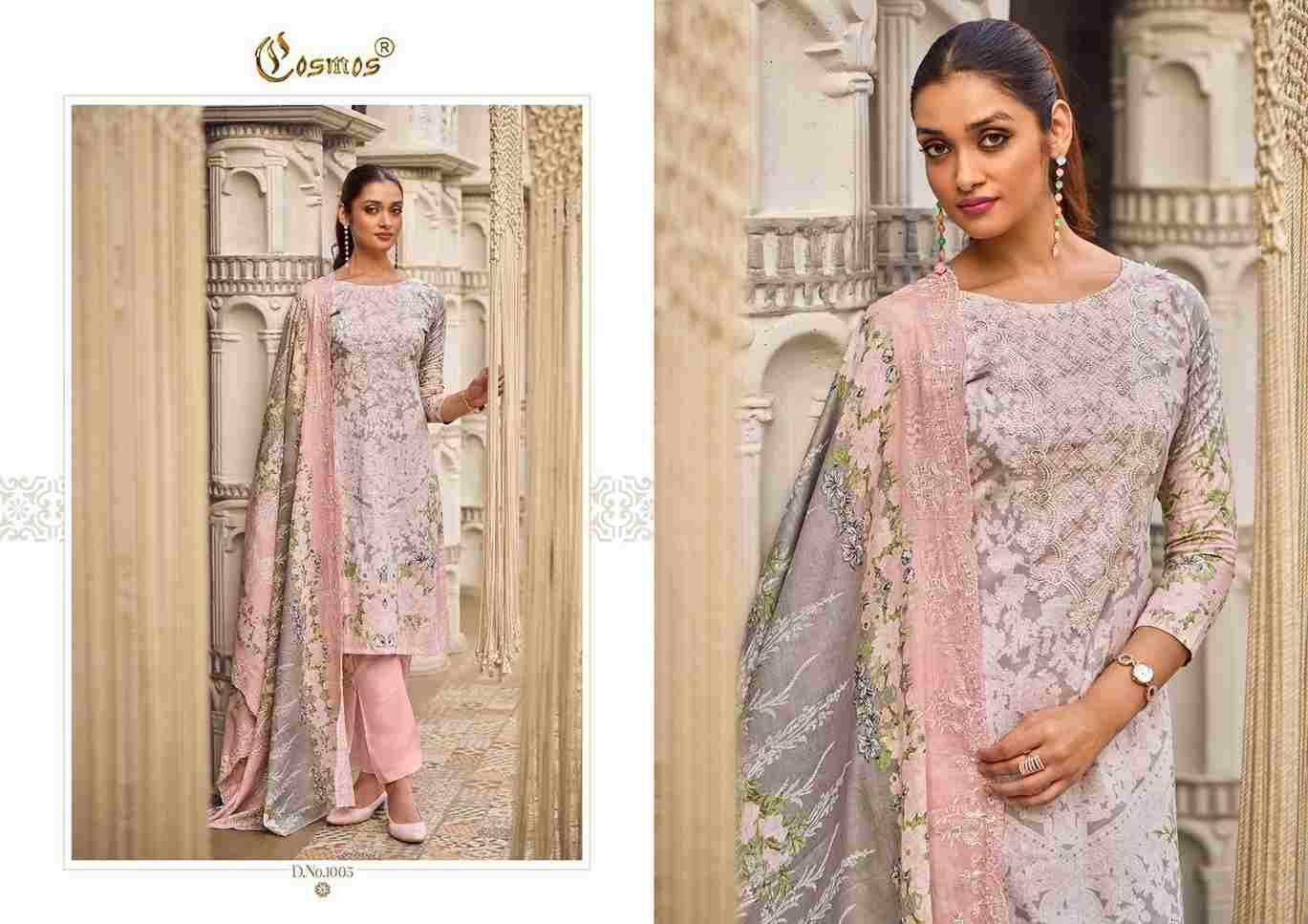 Needle Wonder Vol-1 By Cosmos 1001 To 1008 Series Beautiful Pakistani Suits Colorful Stylish Fancy Casual Wear & Ethnic Wear Lawn Cotton Embroidered Dresses At Wholesale Price