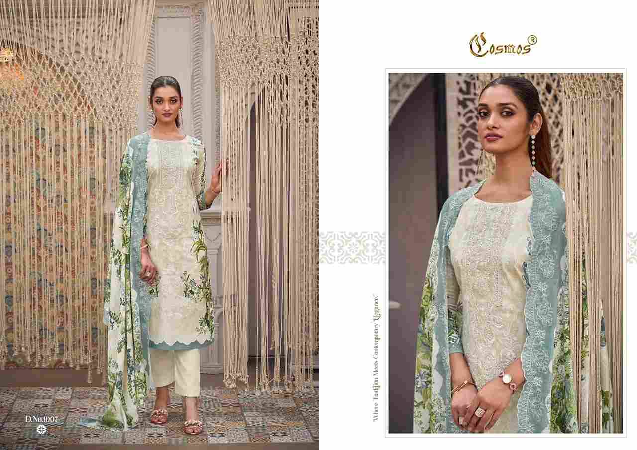 Needle Wonder Vol-1 By Cosmos 1001 To 1008 Series Beautiful Pakistani Suits Colorful Stylish Fancy Casual Wear & Ethnic Wear Lawn Cotton Embroidered Dresses At Wholesale Price