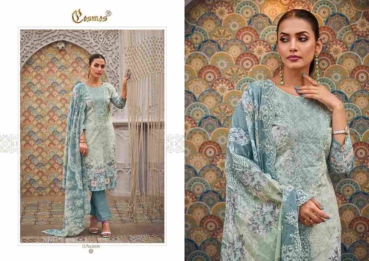 Needle Wonder Vol-1 By Cosmos 1001 To 1008 Series Beautiful Pakistani Suits Colorful Stylish Fancy Casual Wear & Ethnic Wear Lawn Cotton Embroidered Dresses At Wholesale Price