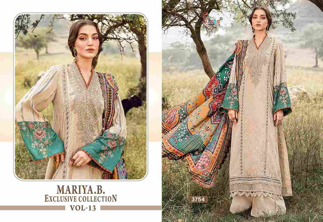 Mariya.B. Exclusive Collection Vol-13 By Shree Fabs 3750 To 3755 Series Beautiful Pakistani Suits Colorful Stylish Fancy Casual Wear & Ethnic Wear Pure Rayon With Embroidered Dresses At Wholesale Price