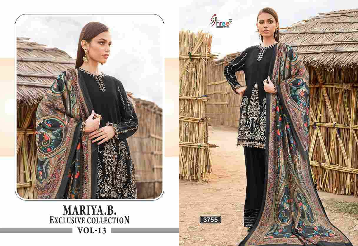 Mariya.B. Exclusive Collection Vol-13 By Shree Fabs 3750 To 3755 Series Beautiful Pakistani Suits Colorful Stylish Fancy Casual Wear & Ethnic Wear Pure Rayon With Embroidered Dresses At Wholesale Price