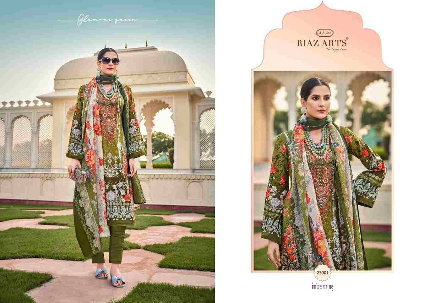 Musafir Vol-15 By Riaz Arts 23001 To 23008 Series Wholesale Designer Pakistani Suits Collection Beautiful Stylish Fancy Colorful Party Wear & Occasional Wear Pure Lawn Print With Embroidered Dresses At Wholesale Price