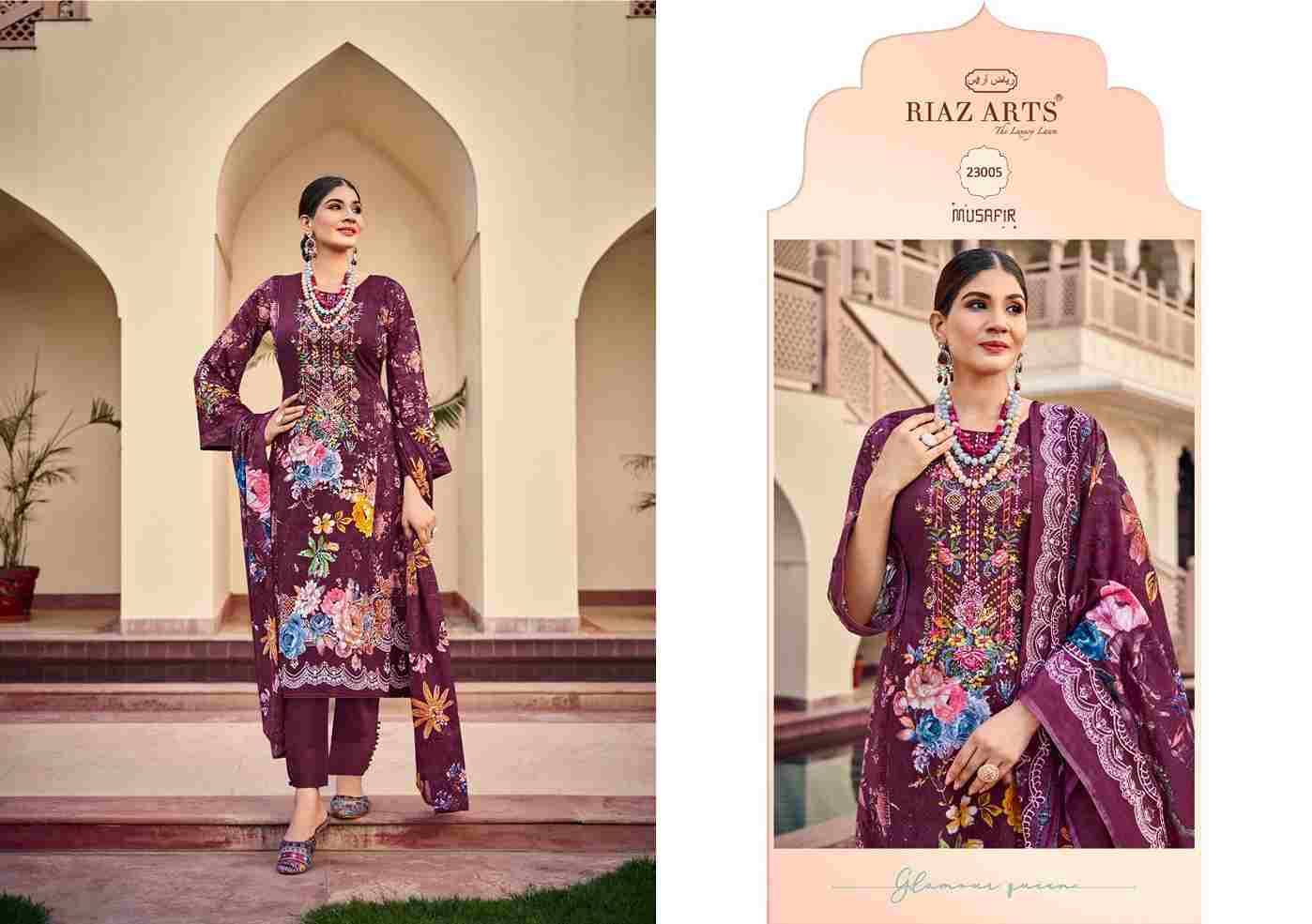 Musafir Vol-15 By Riaz Arts 23001 To 23008 Series Wholesale Designer Pakistani Suits Collection Beautiful Stylish Fancy Colorful Party Wear & Occasional Wear Pure Lawn Print With Embroidered Dresses At Wholesale Price