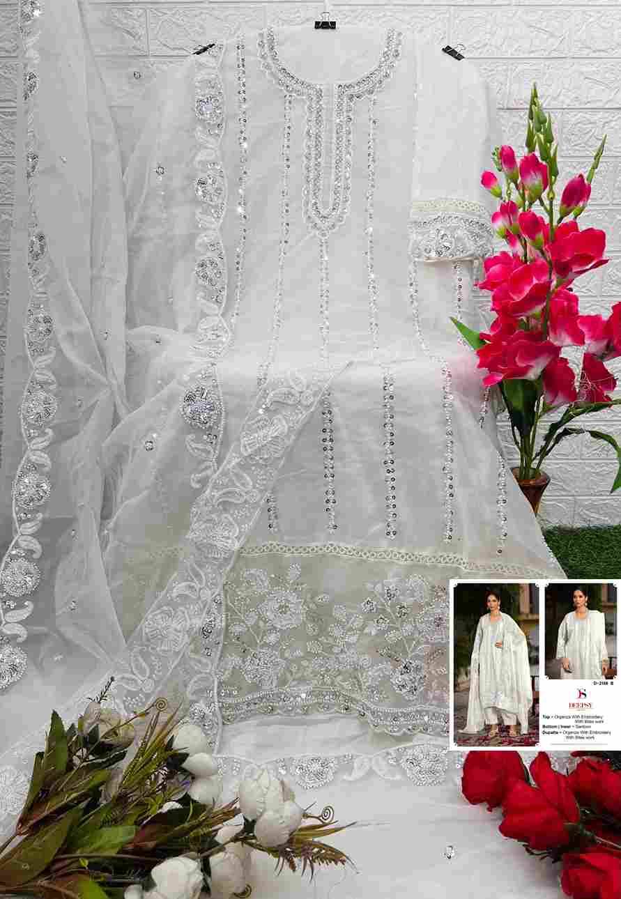 Deepsy Hit Design 2186 Colours By Deepsy Suits 2186-A To 2186-D Series Beautiful Pakistani Suits Colorful Stylish Fancy Casual Wear & Ethnic Wear Organza Embroidered Dresses At Wholesale Price