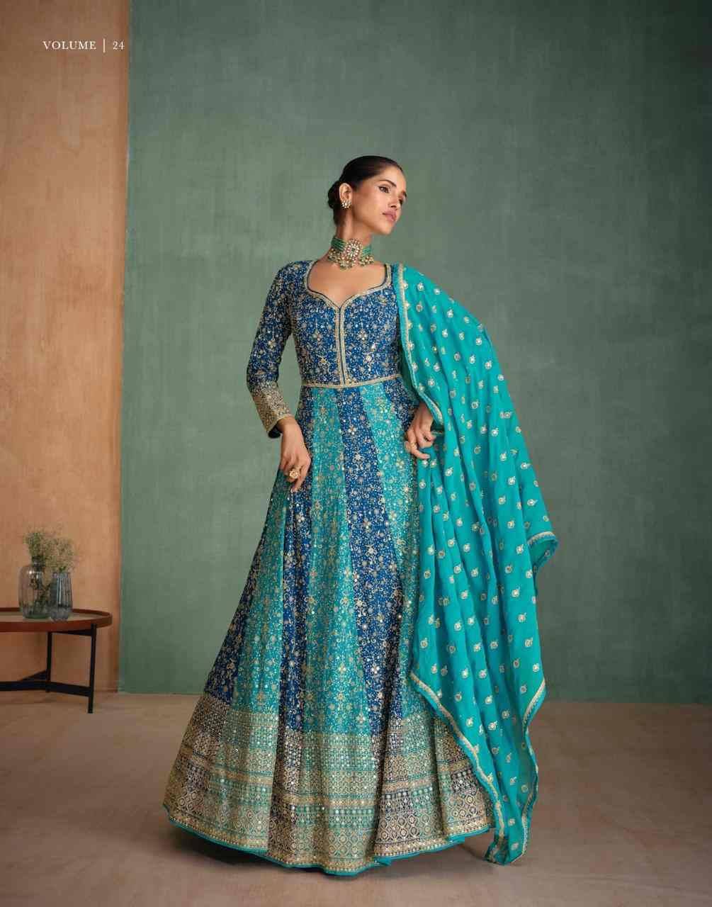 Rang Rasiya Vol-2 By Sayuri Designer Stylish Fancy Colorful Beautiful Party Wear & Ethnic Wear Collection Georgette Gown With Dupatta At Wholesale Price